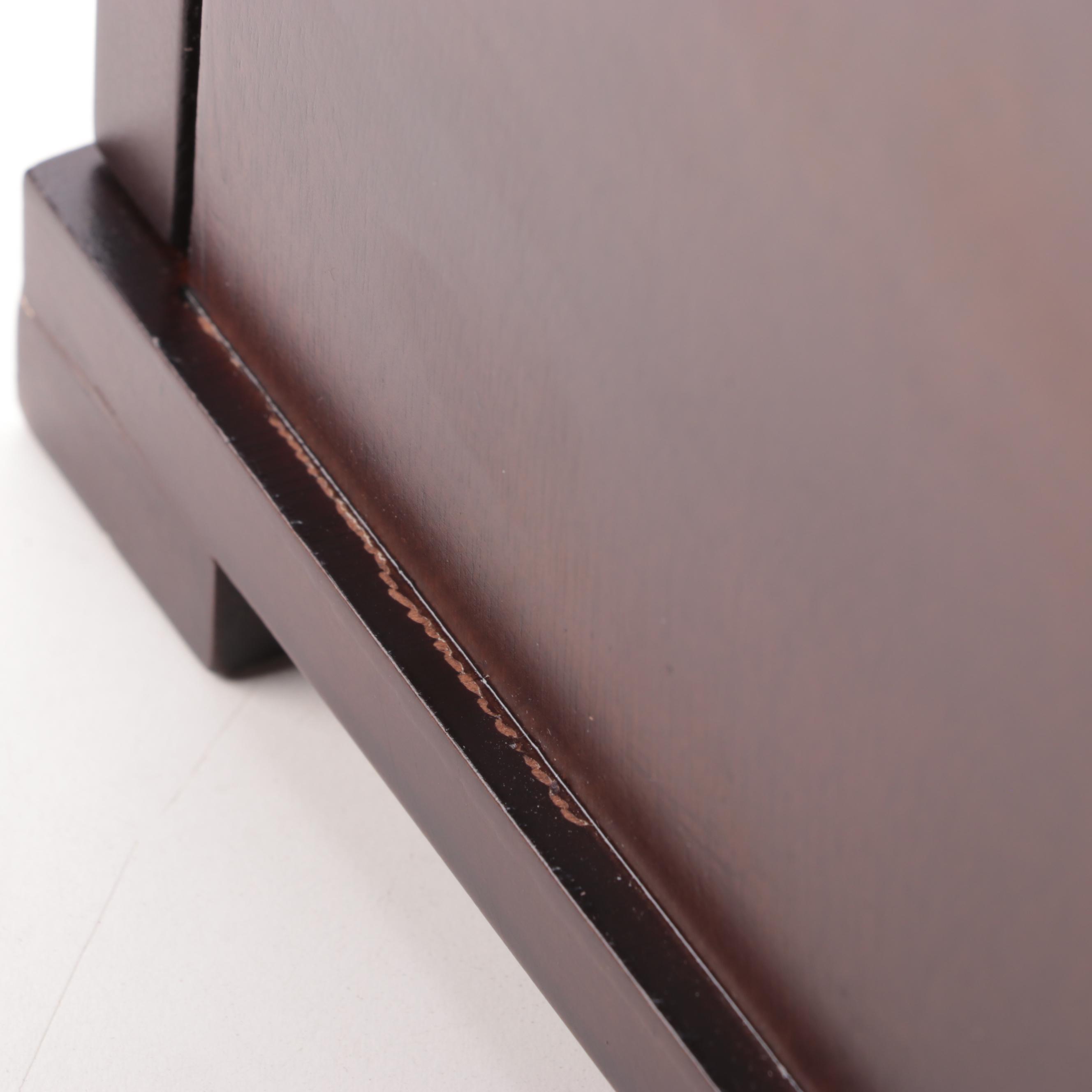 Contemporary Cherry Finished Wooden Jewelry Boxes