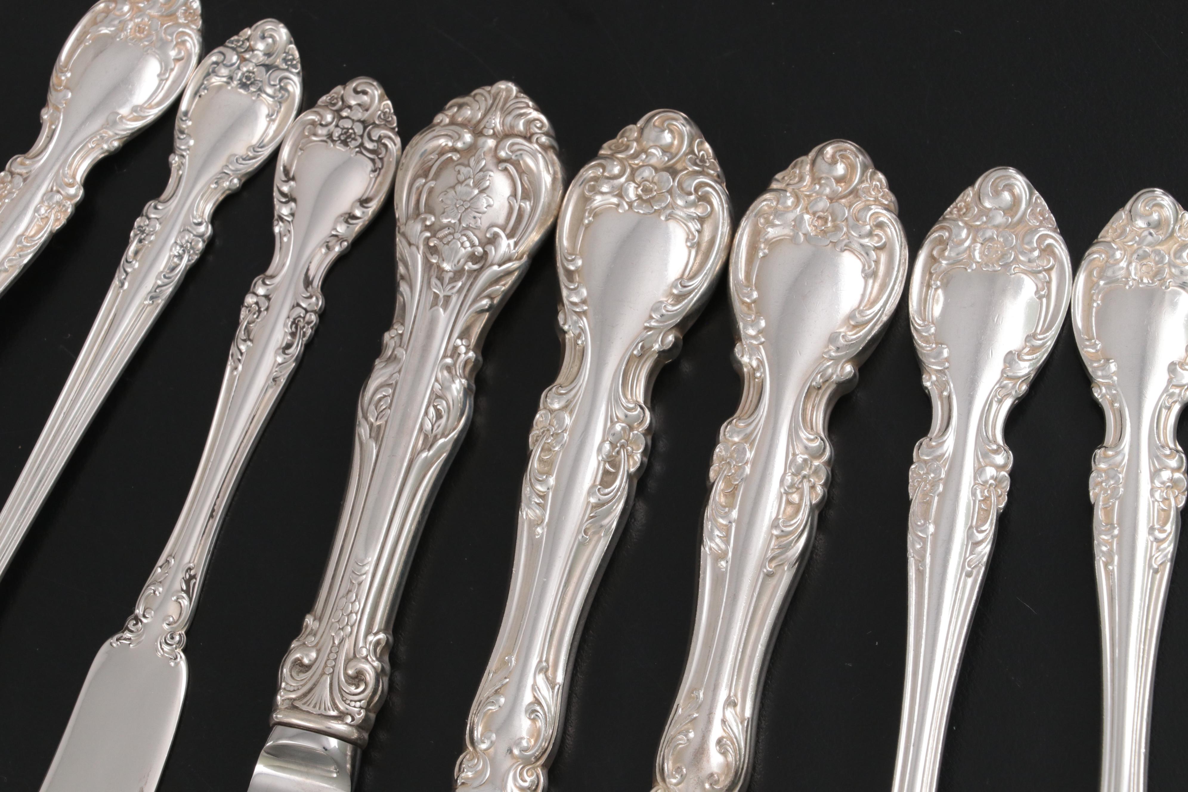 Gorham "Melrose" Sterling Silver Flatware Set for Twelve