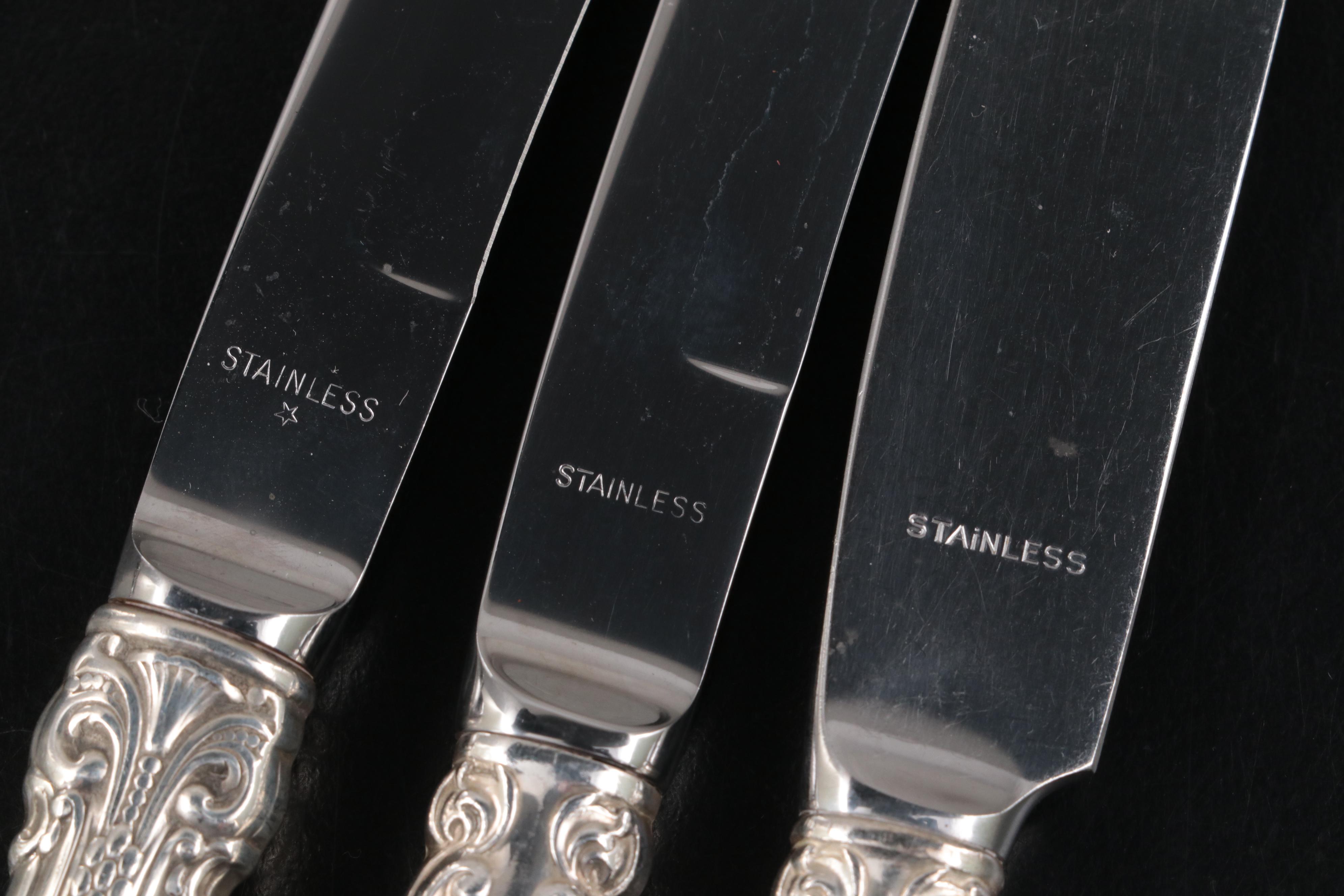 Gorham "Melrose" Sterling Silver Flatware Set for Twelve