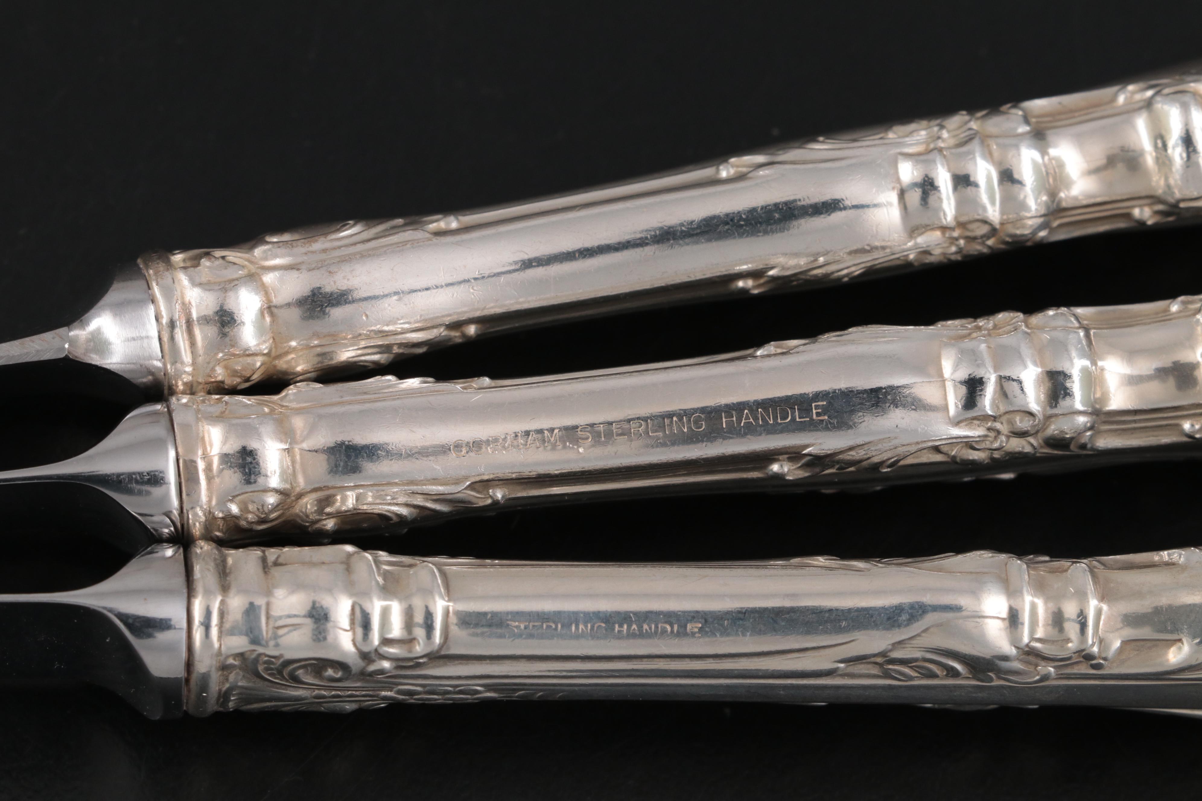 Gorham "Melrose" Sterling Silver Flatware Set for Twelve