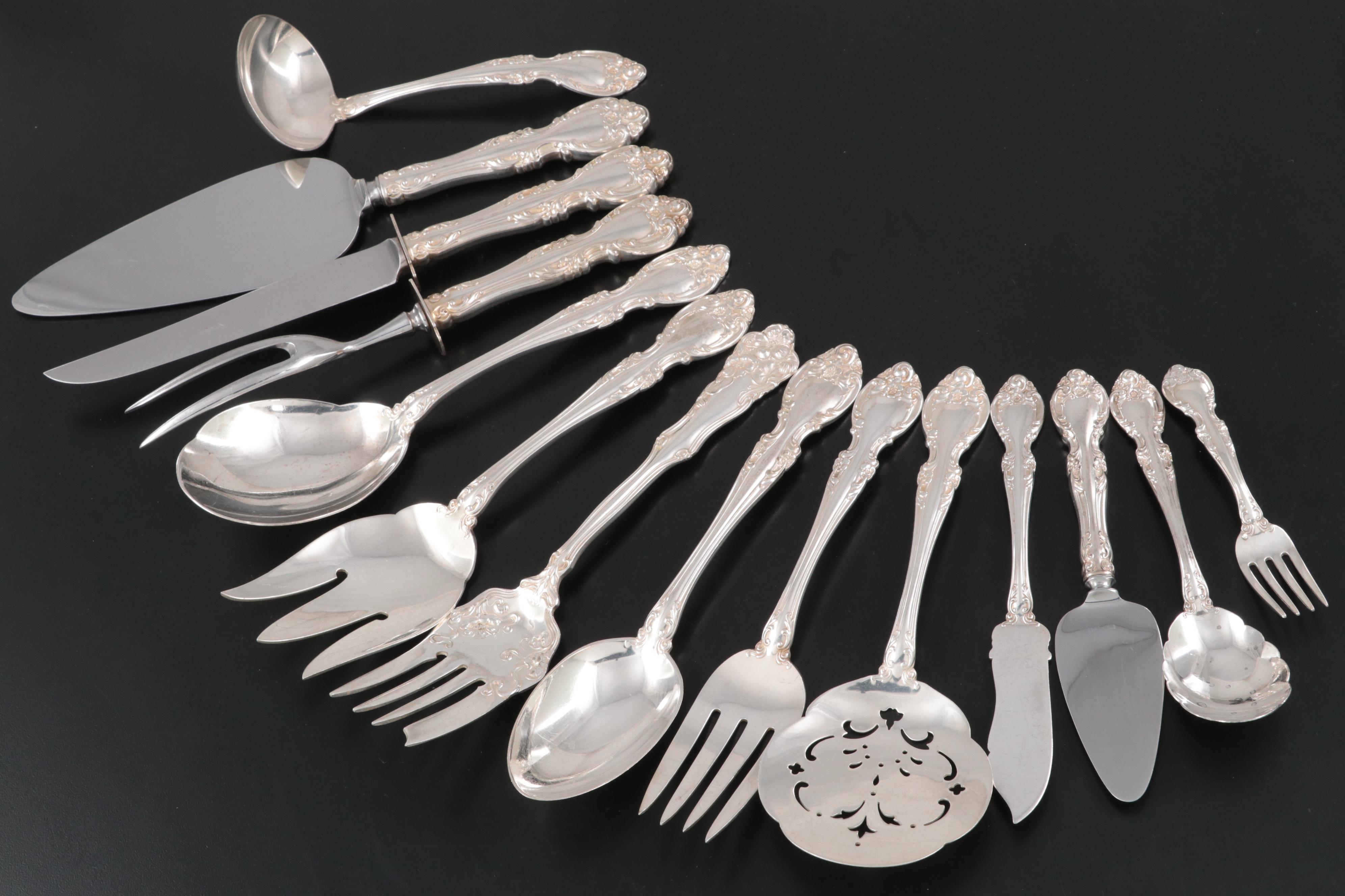 Gorham "Melrose" Sterling Silver Flatware Set for Twelve
