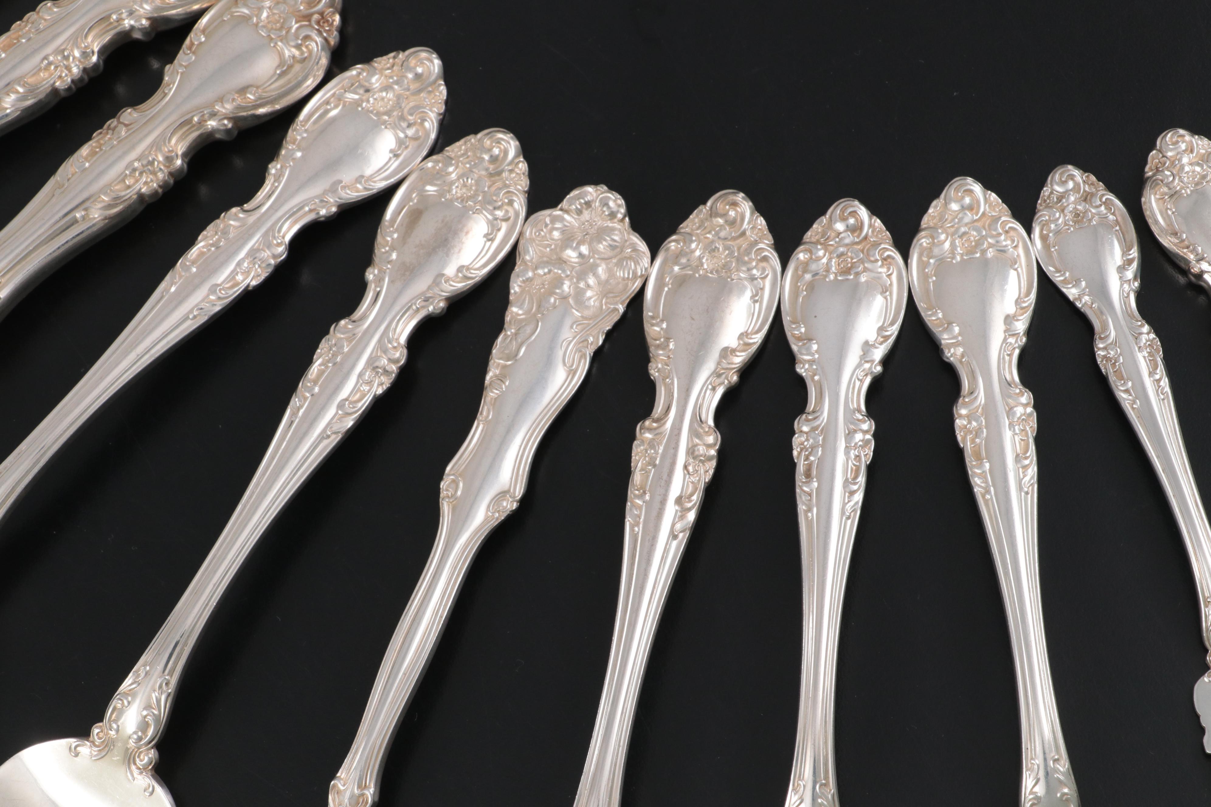 Gorham "Melrose" Sterling Silver Flatware Set for Twelve