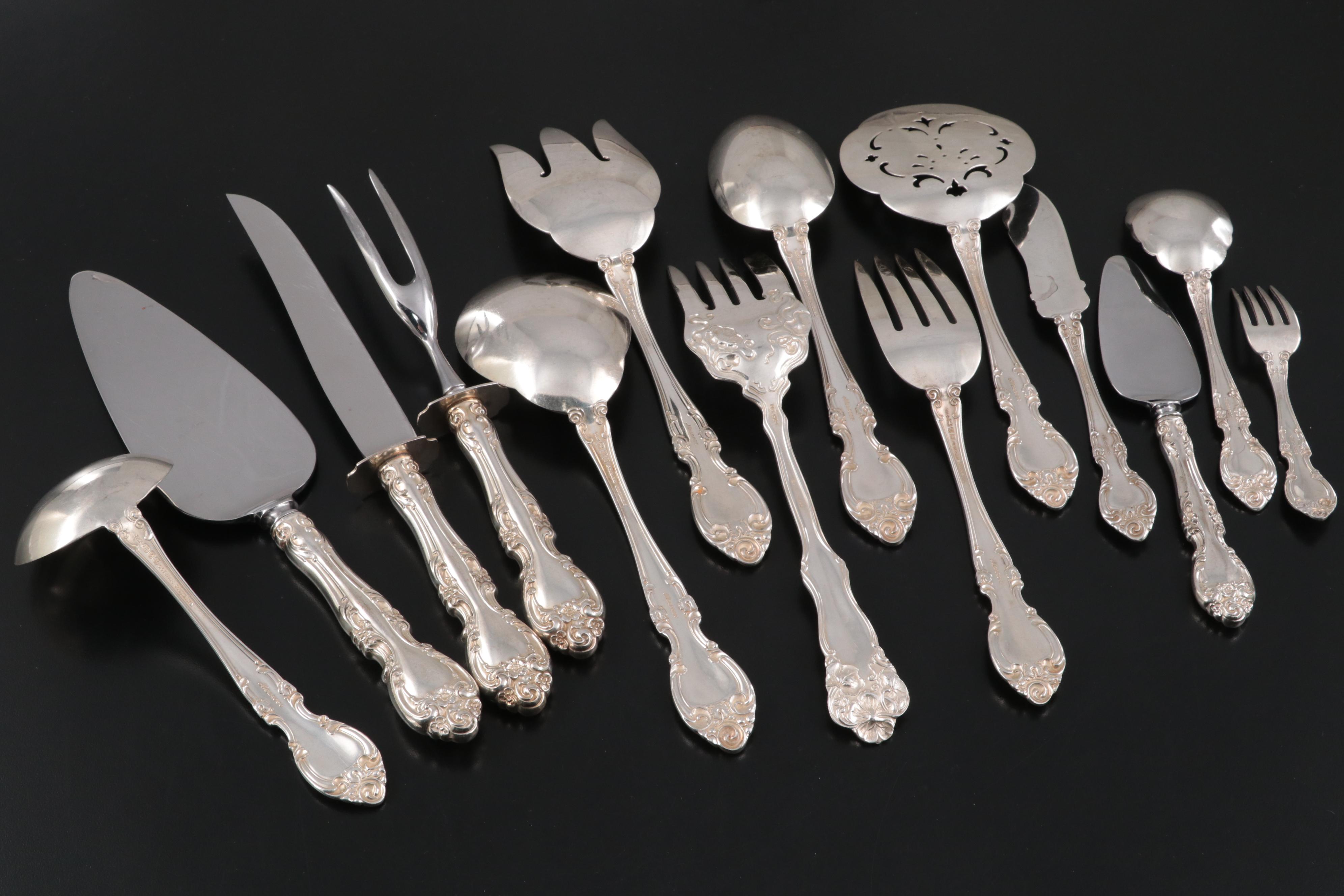 Gorham "Melrose" Sterling Silver Flatware Set for Twelve