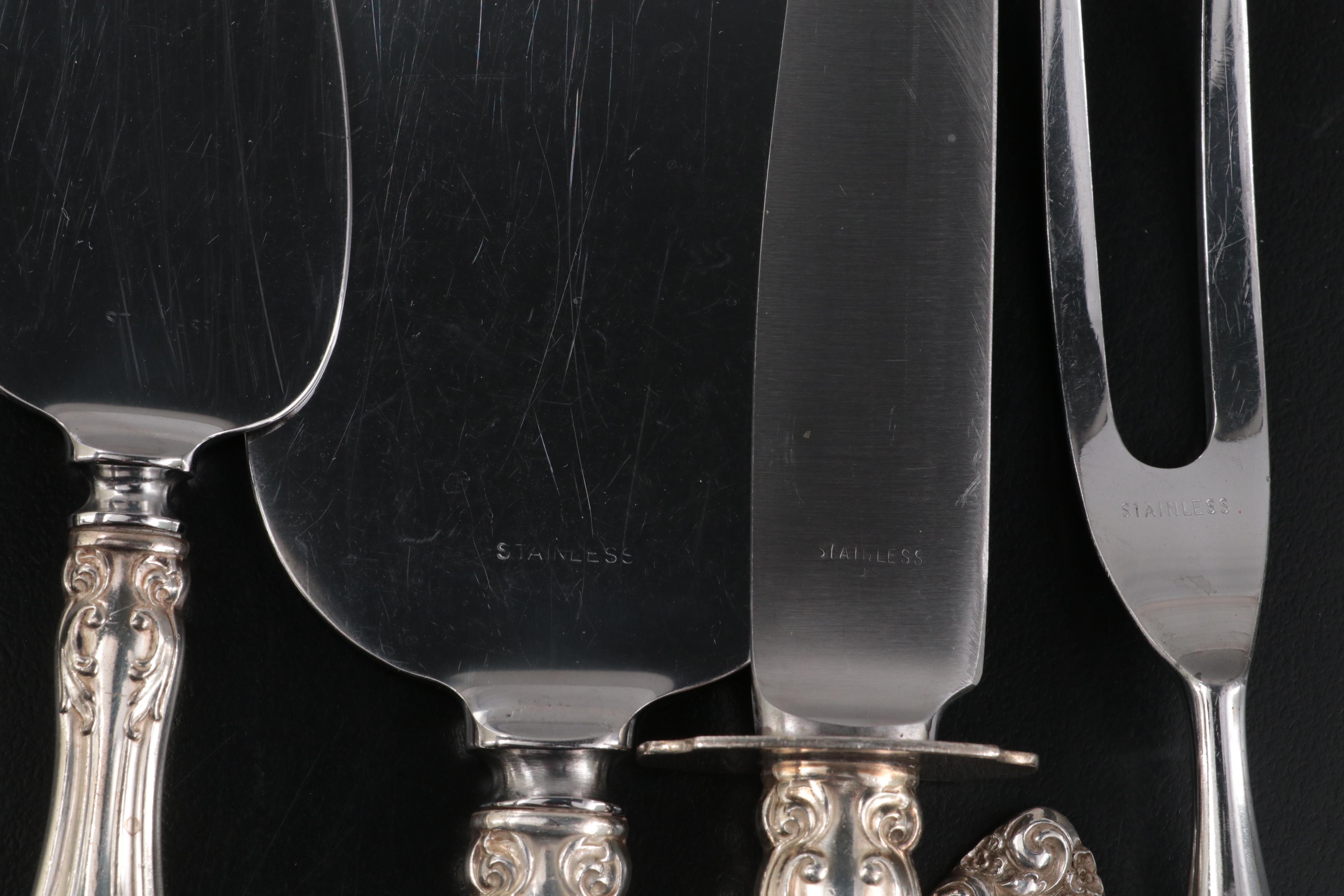 Gorham "Melrose" Sterling Silver Flatware Set for Twelve