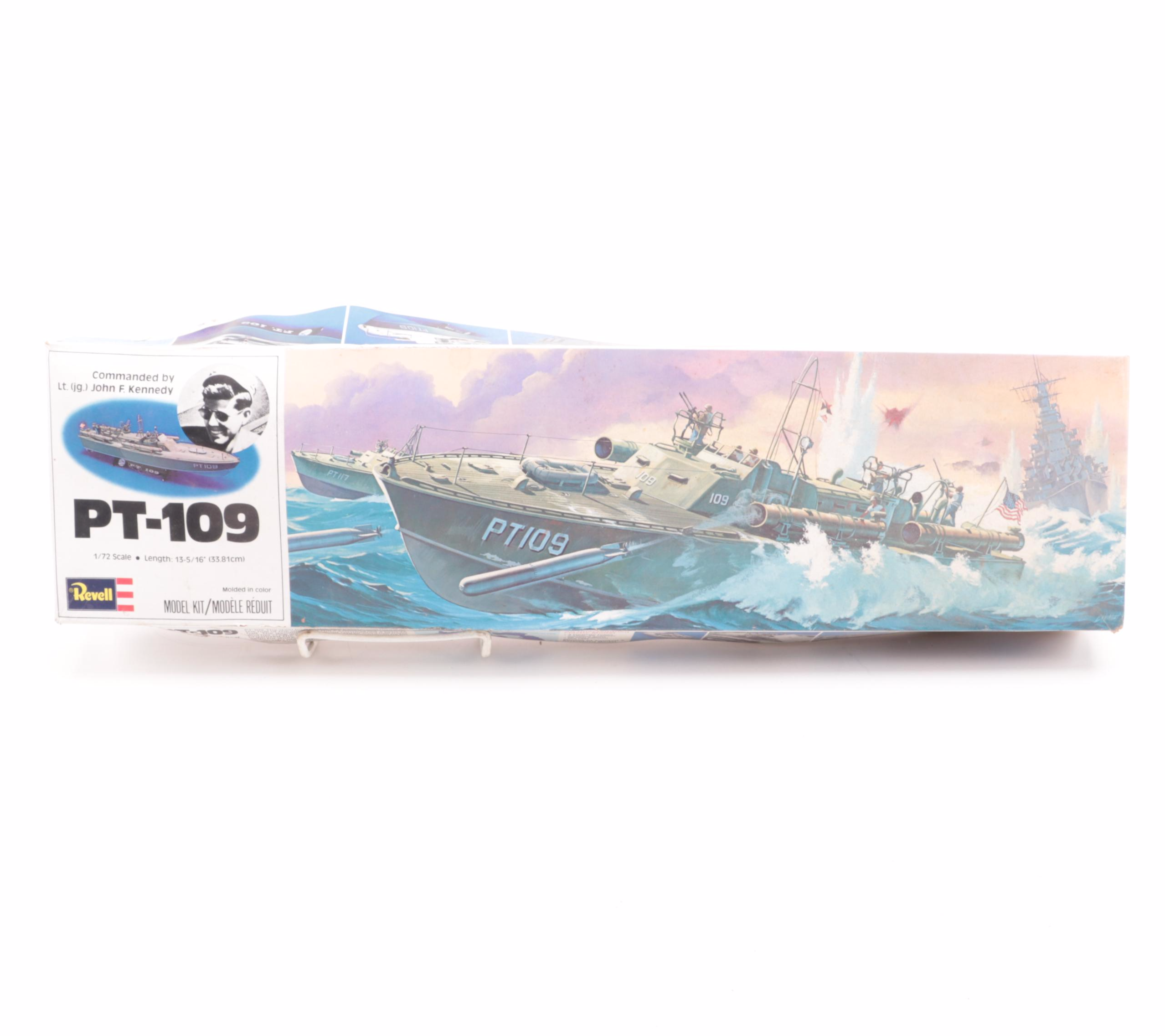 John F. Kennedy PT-109 Model Kit, Bust, Prints and Book