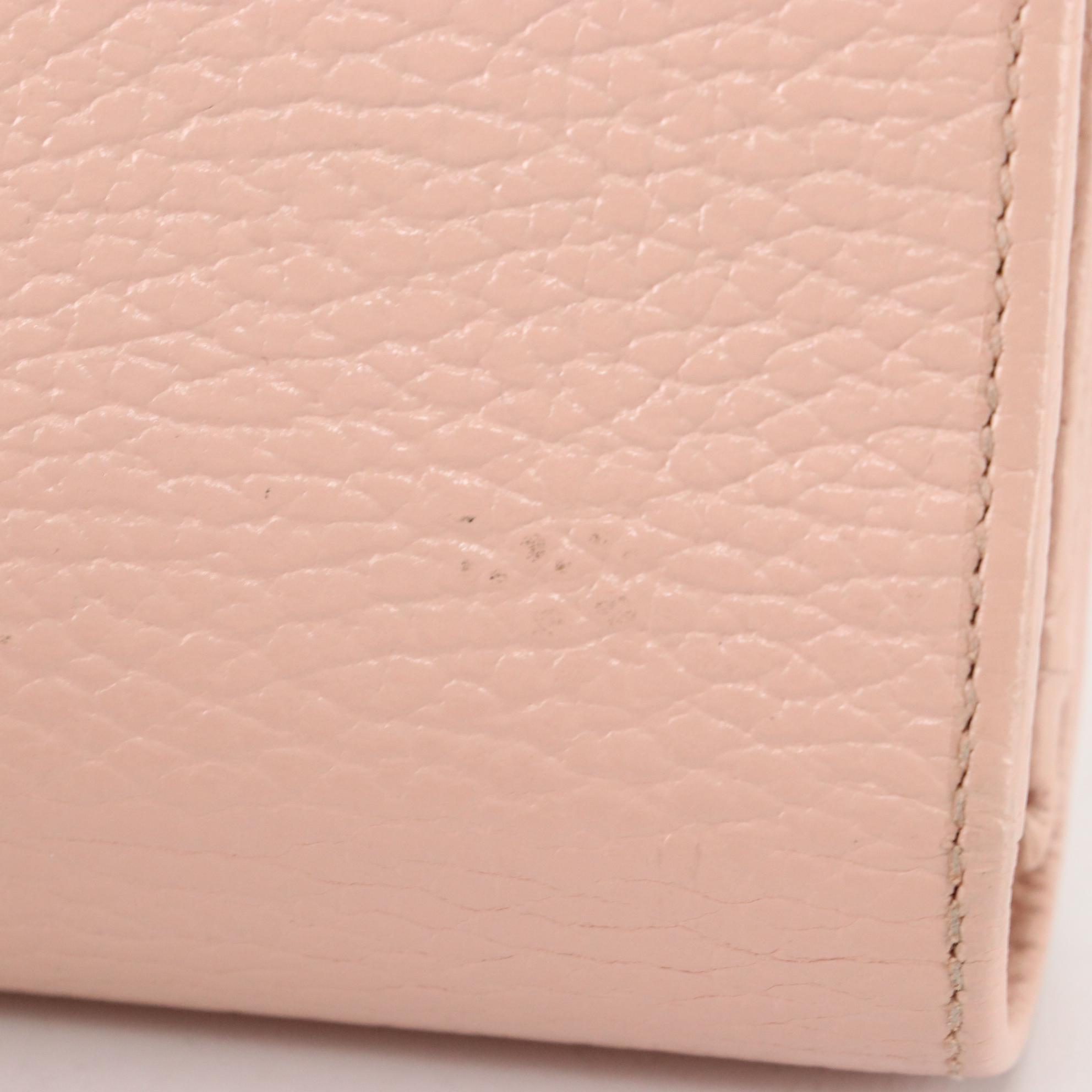 Gucci Grained Leather Continental Wallet