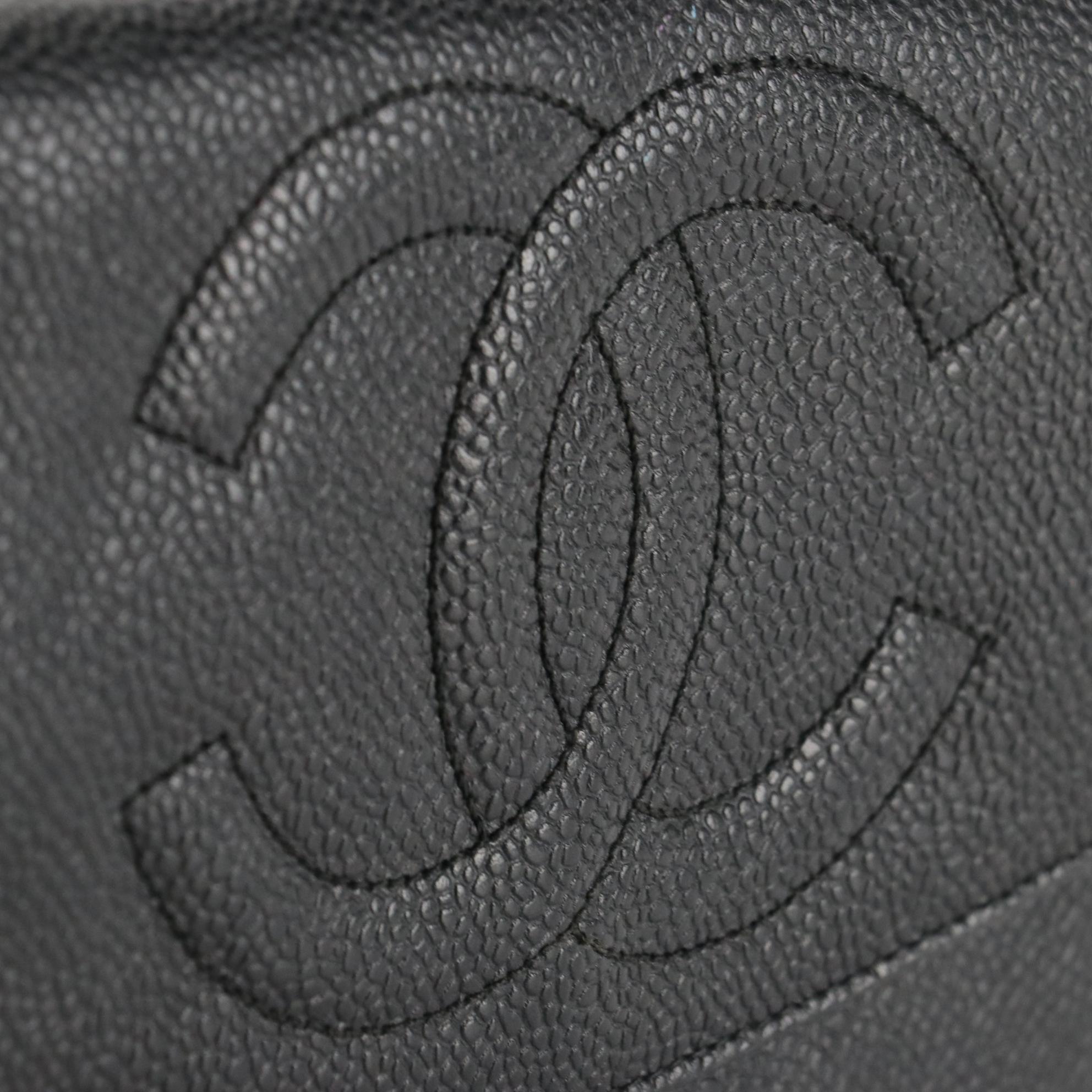 Chanel Timeless Round Flap Wallet in Caviar Leather