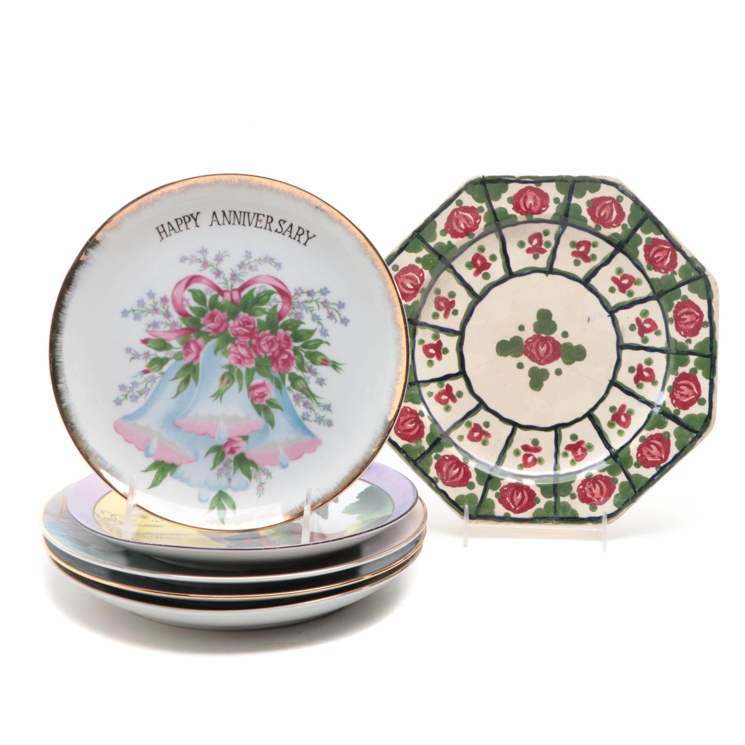 Adams "Titian Ware" with Noritake and Other Collectors Plates