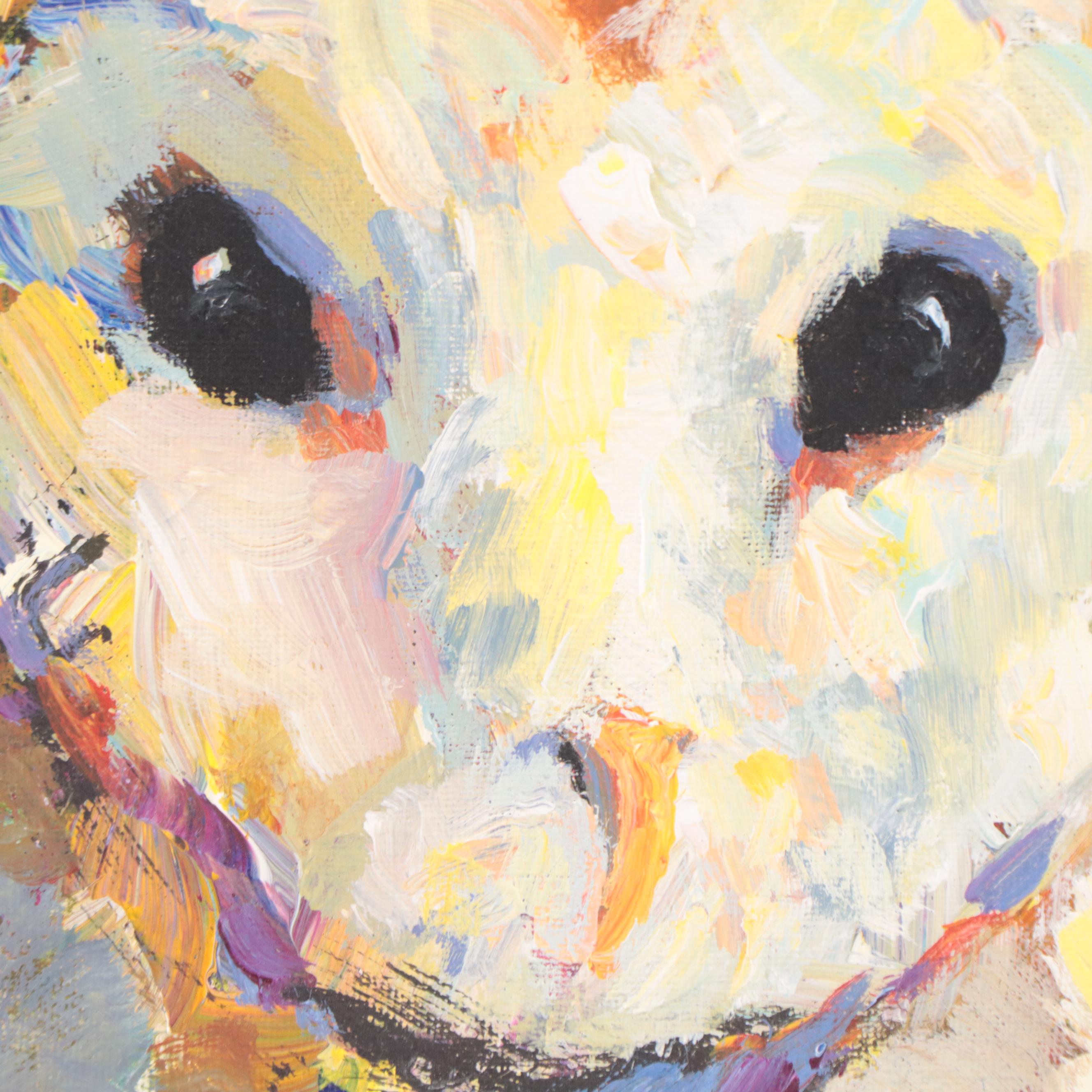 Acrylic Painting of Owl Portrait