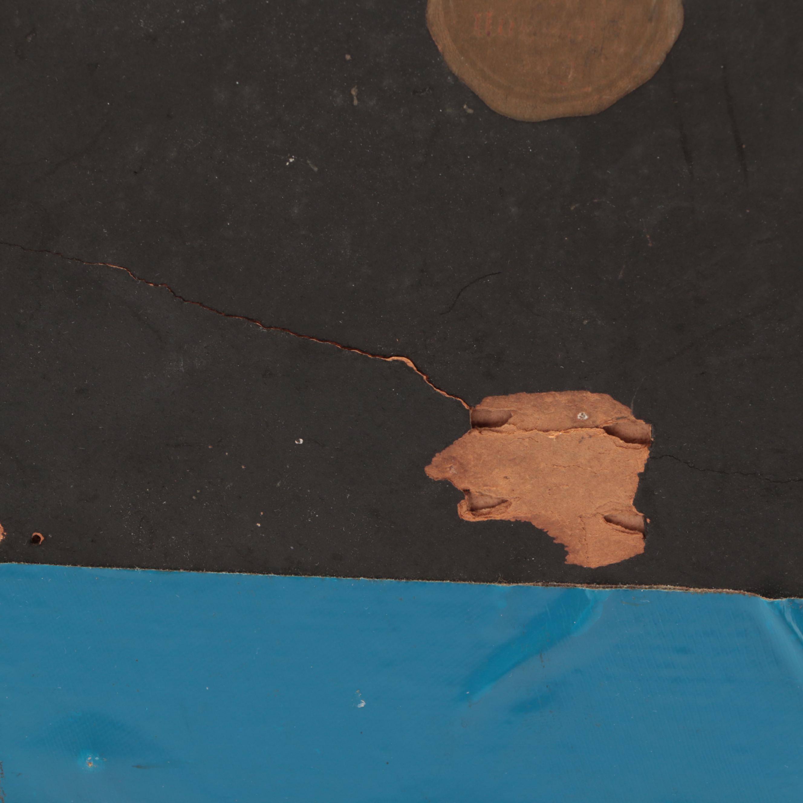 Carved Shell Relief Seascape with Fisherwoman in Shadowbox Frame