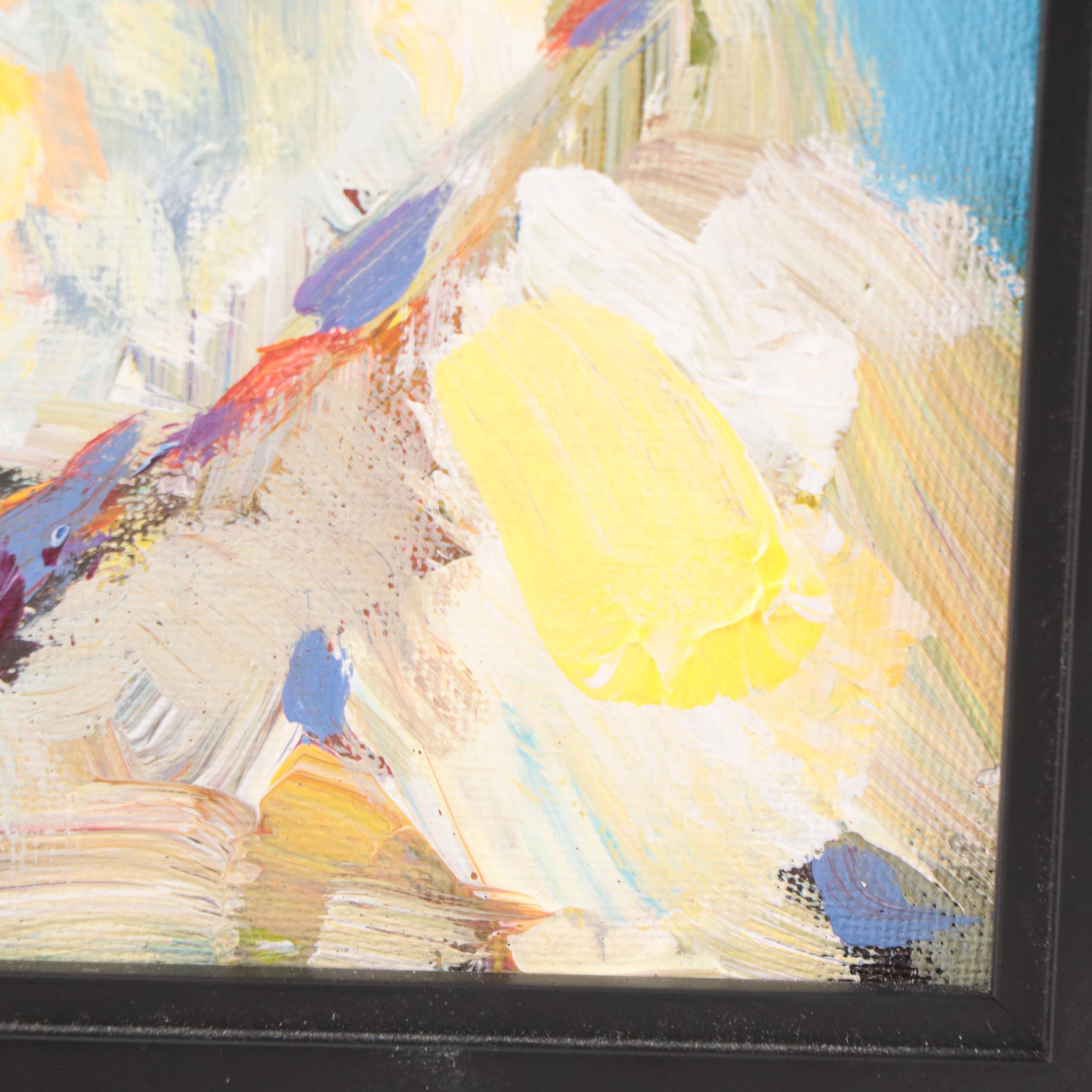 Acrylic Painting of Owl Portrait