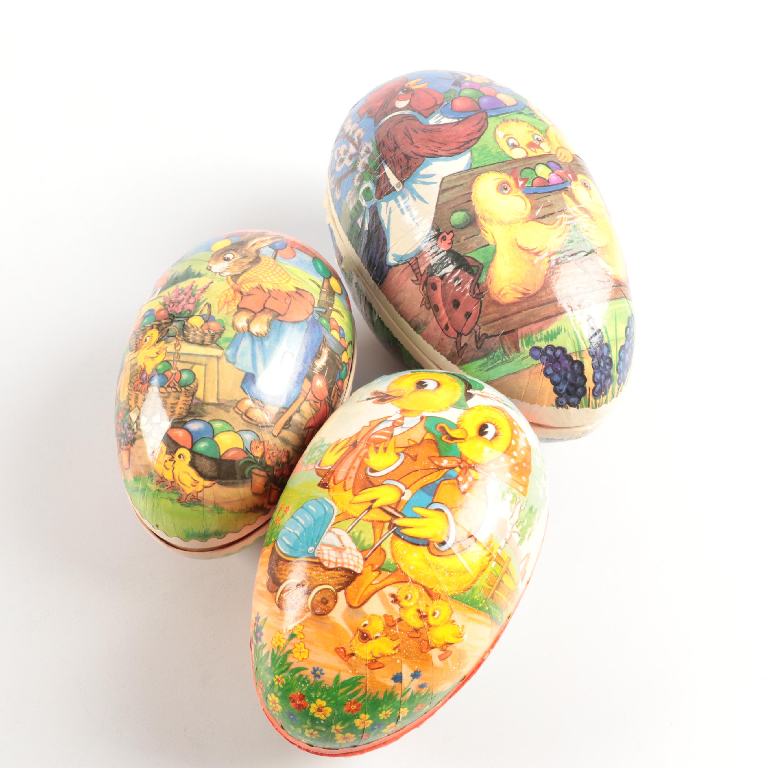 Hand-Painted Easter Eggs With Rabbit Art Work, Furry Chicks and More