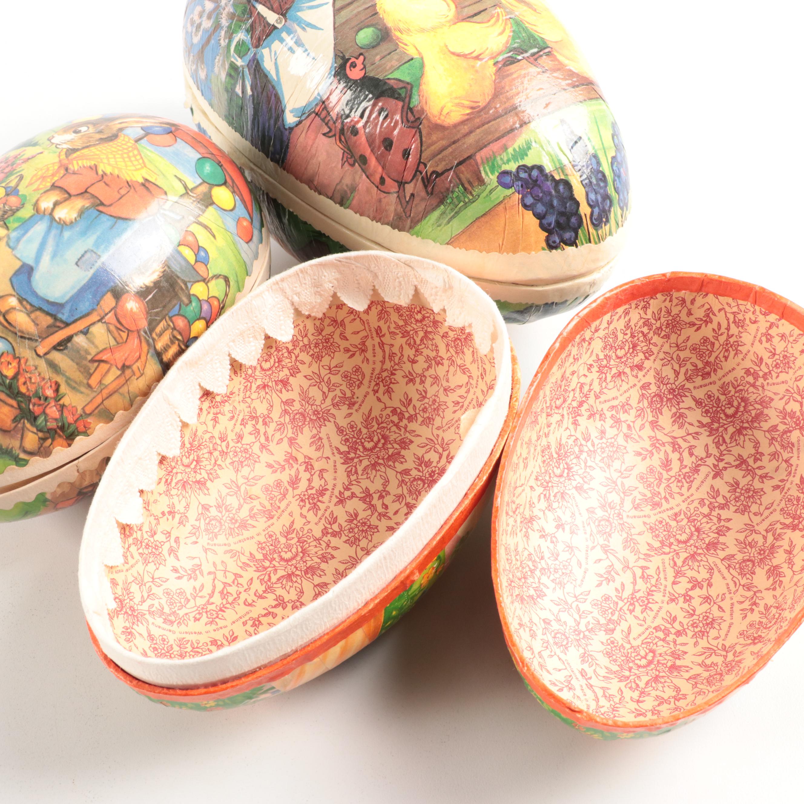 Hand-Painted Easter Eggs With Rabbit Art Work, Furry Chicks and More