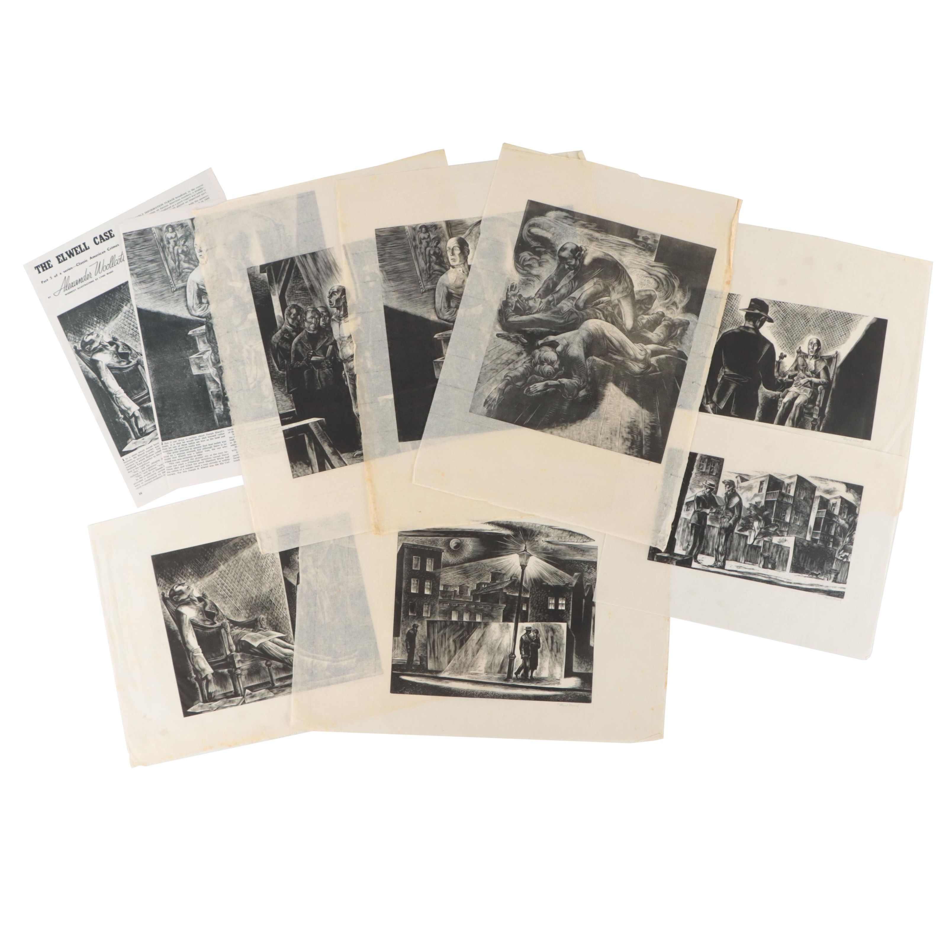 Lynd Ward Figurative Wood Engraving Illustrations