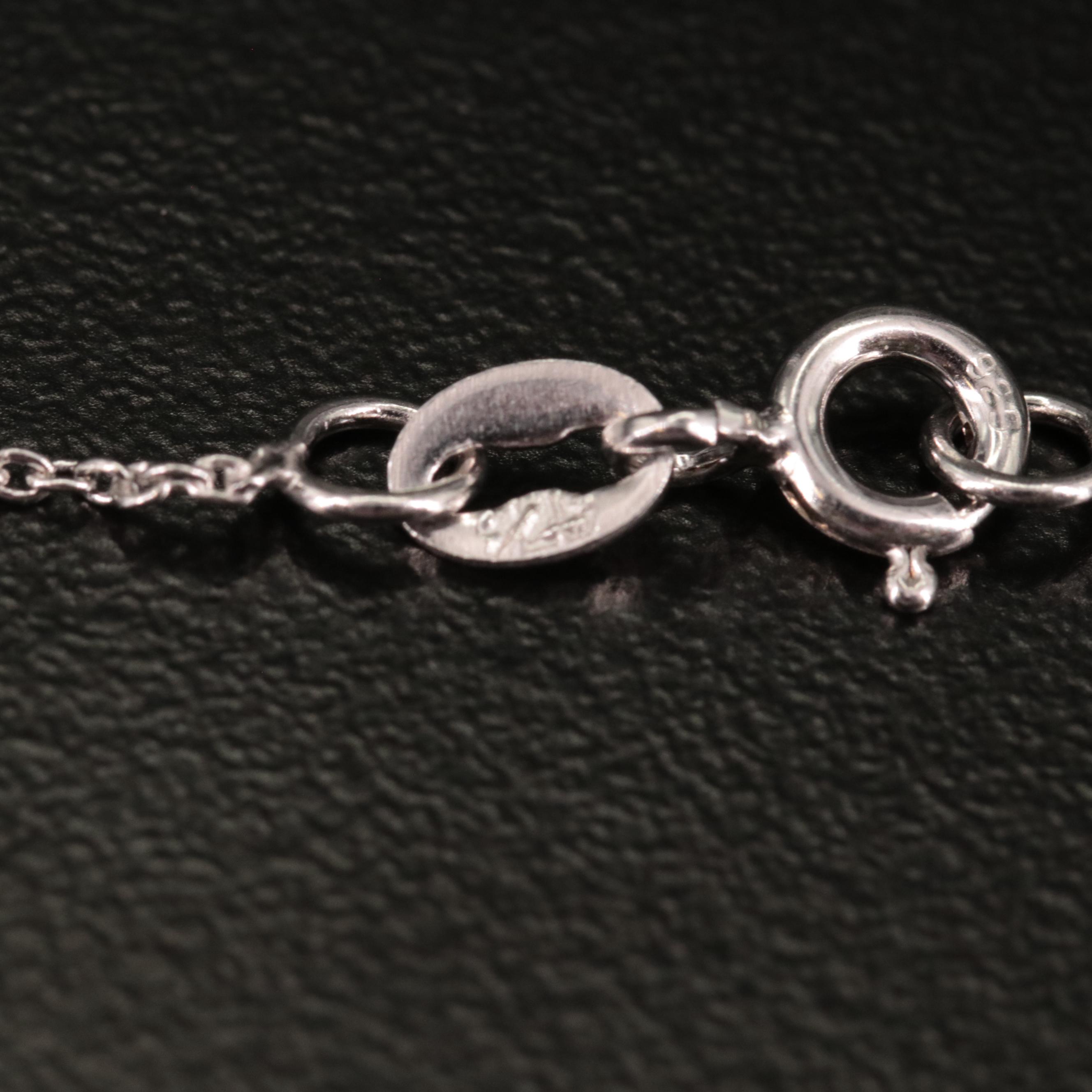 Sterling Smoky Quartz Pendant Necklace