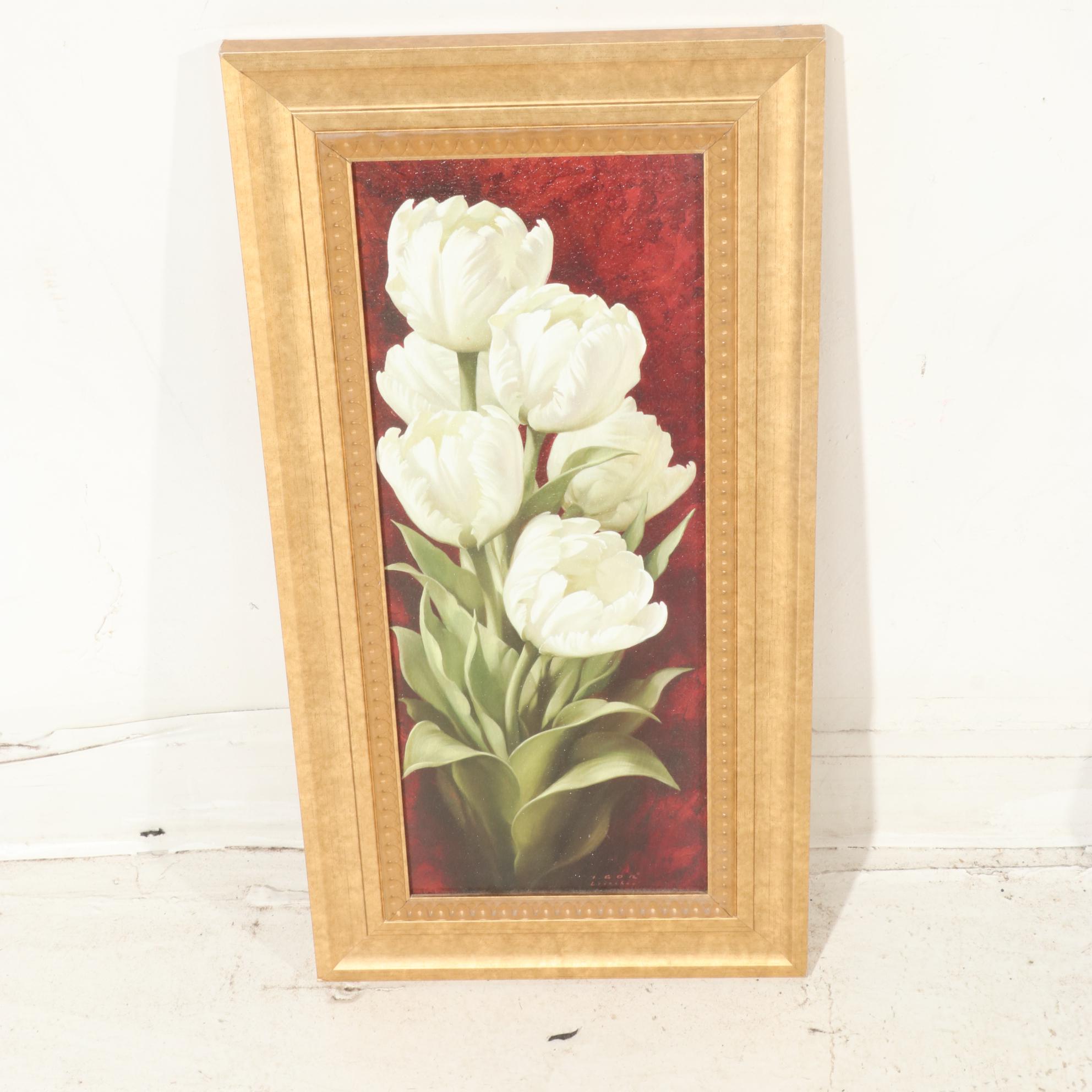 Floral Offset Lithographs After Kimberly Poloson and Igor Levashov, 21st Century