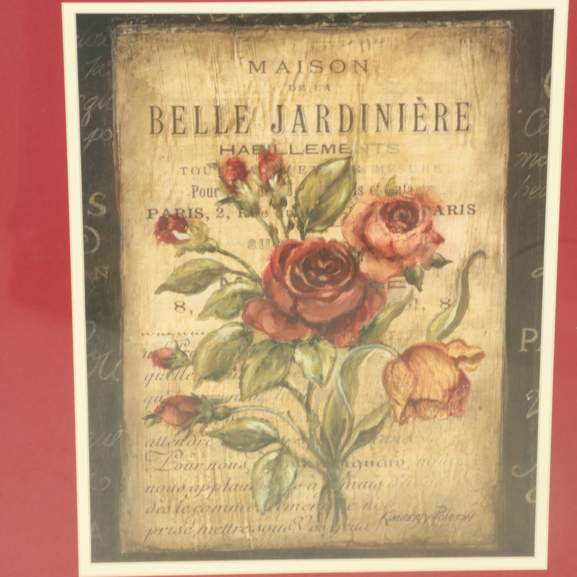 Floral Offset Lithographs After Kimberly Poloson and Igor Levashov, 21st Century