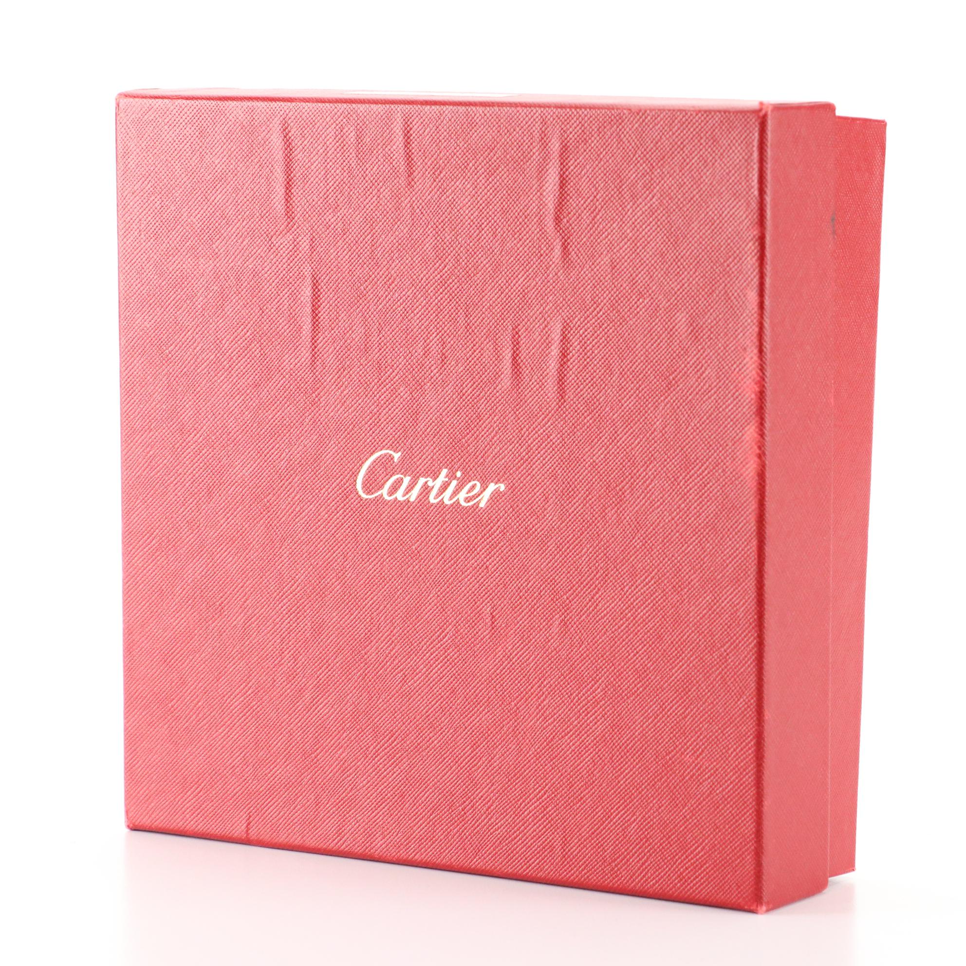 Cartier Panthère Buckle Reversible Belt in Brown/Black Calfskin Leather with Box