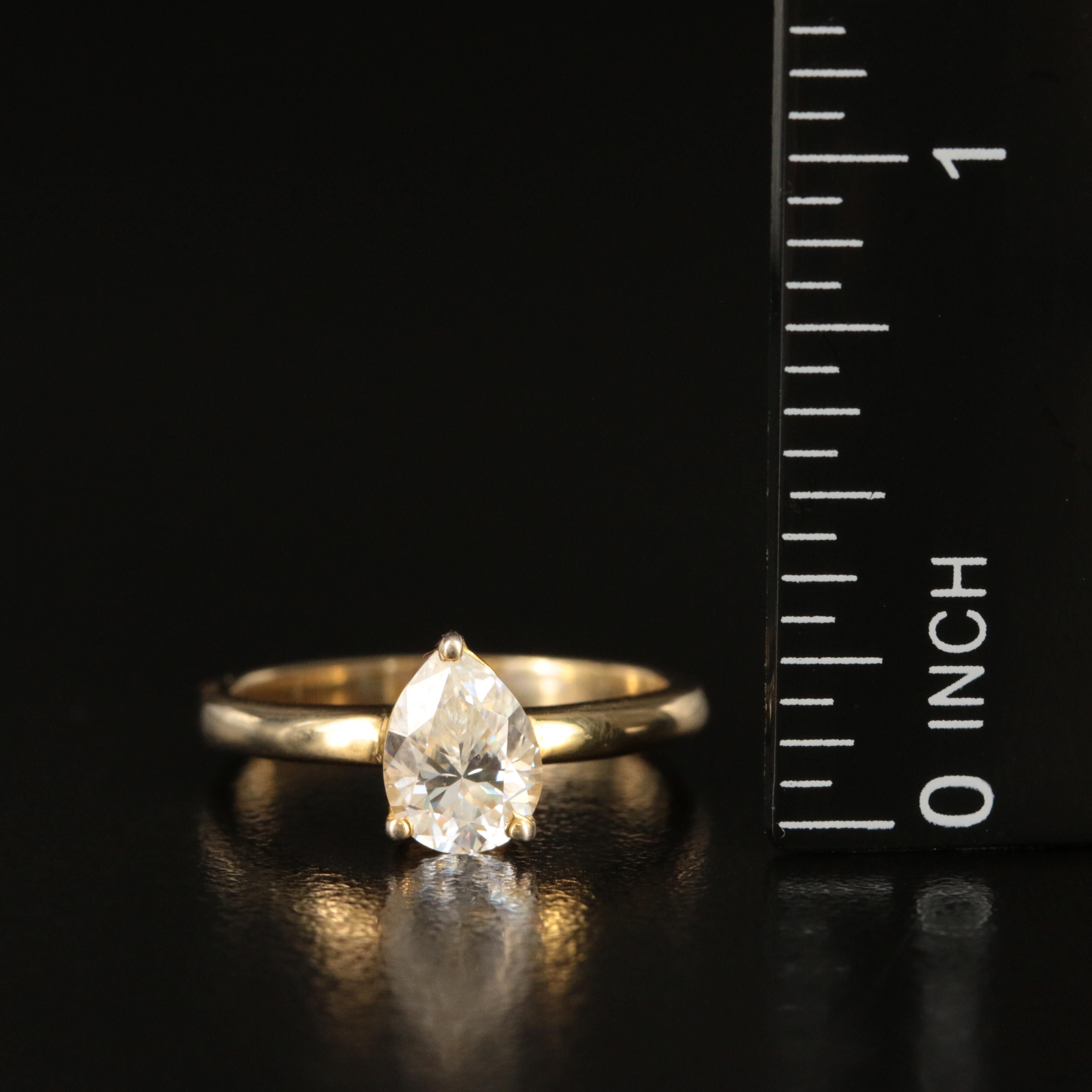 Sterling Moissanite Solitaire Ring