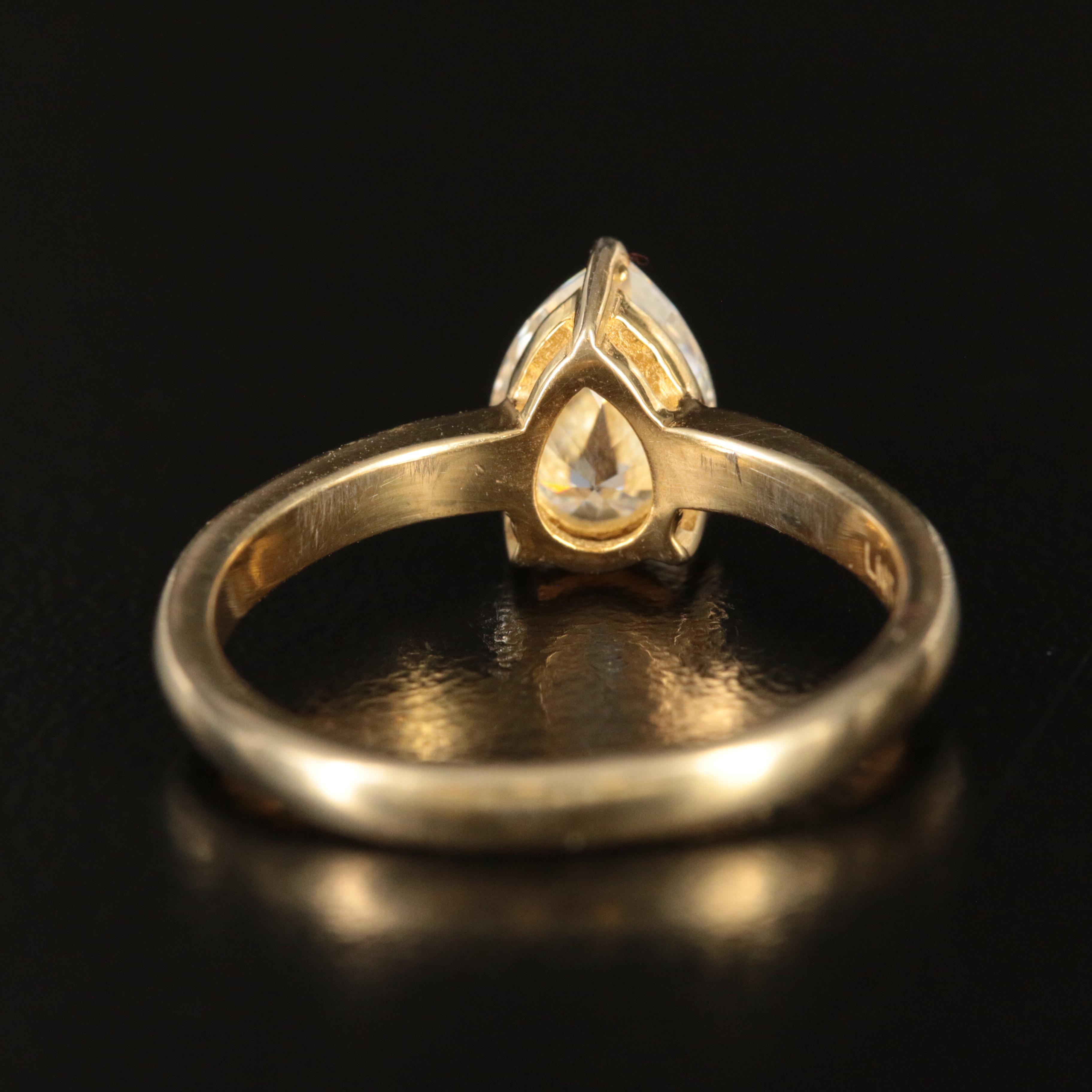 Sterling Moissanite Solitaire Ring