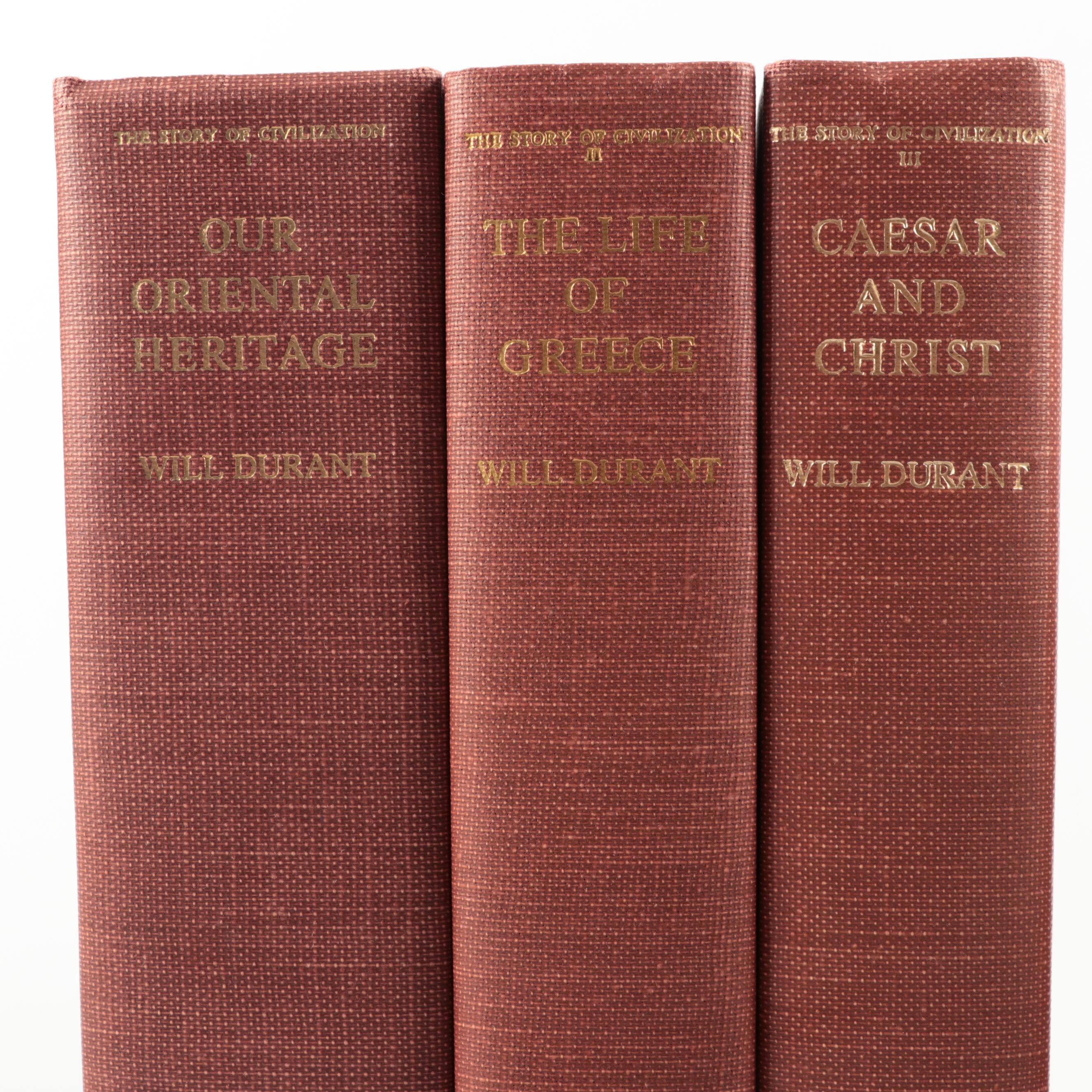 Book Club Edition "The Story of Civilization" Complete Eleven-Volume Set