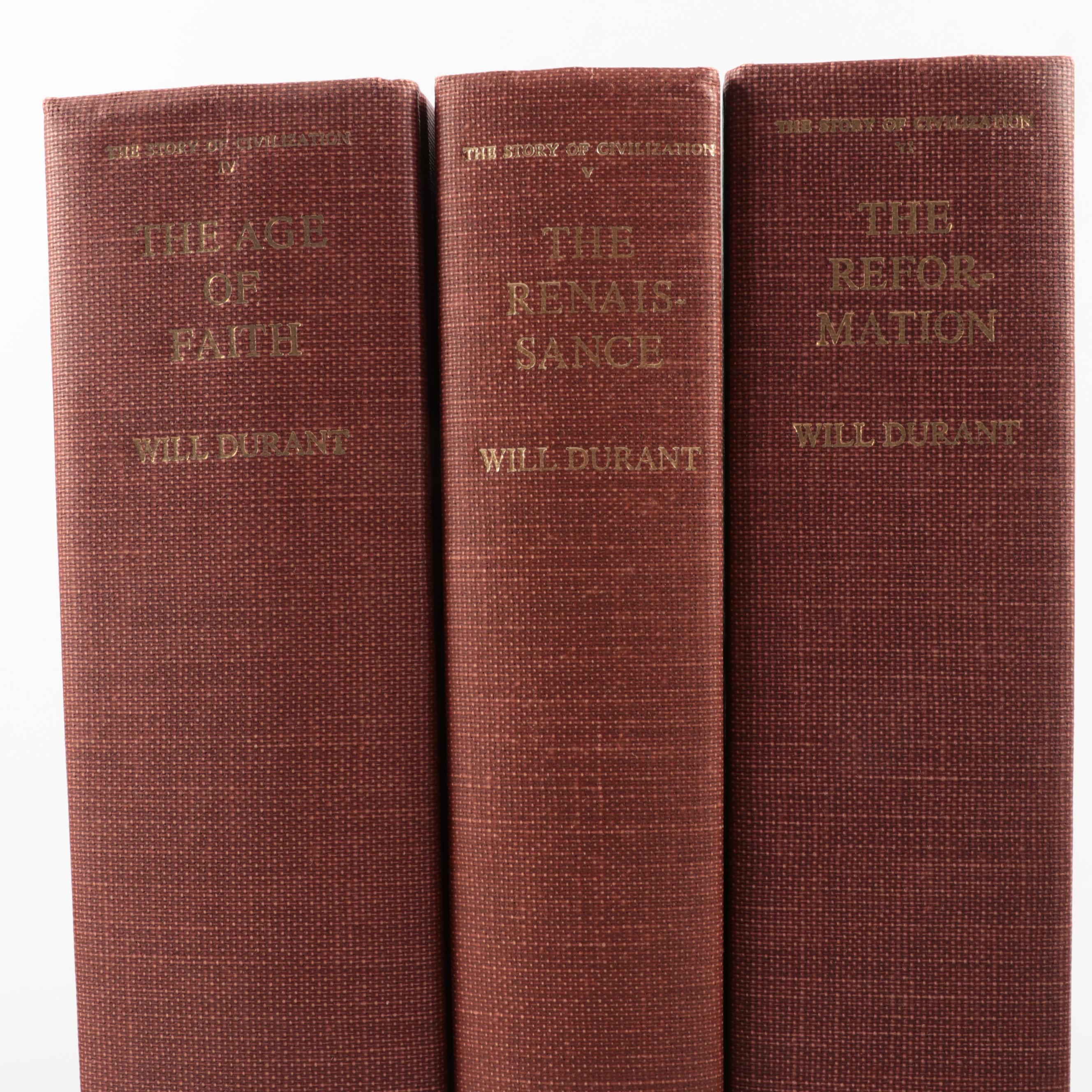 Book Club Edition "The Story of Civilization" Complete Eleven-Volume Set