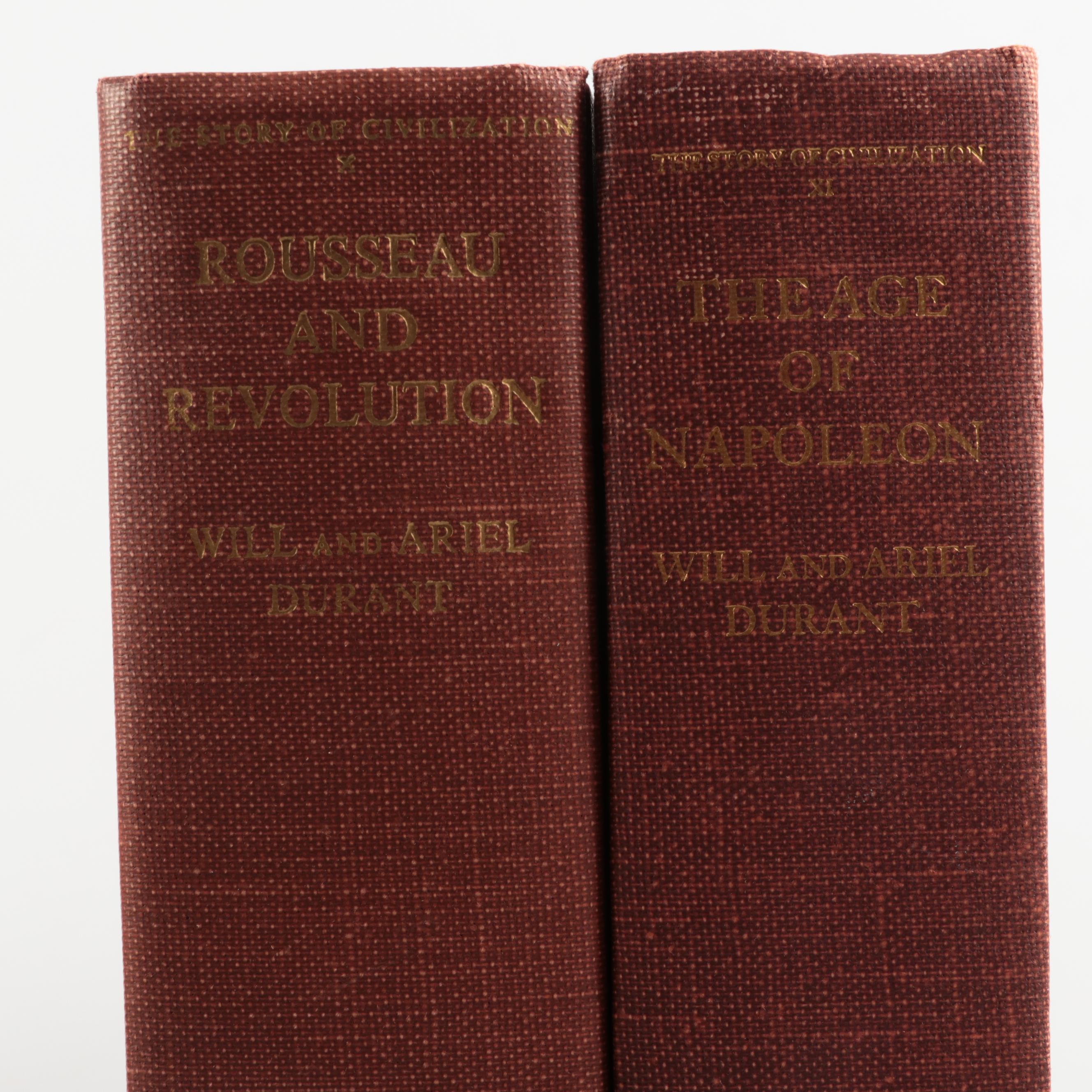 Book Club Edition "The Story of Civilization" Complete Eleven-Volume Set
