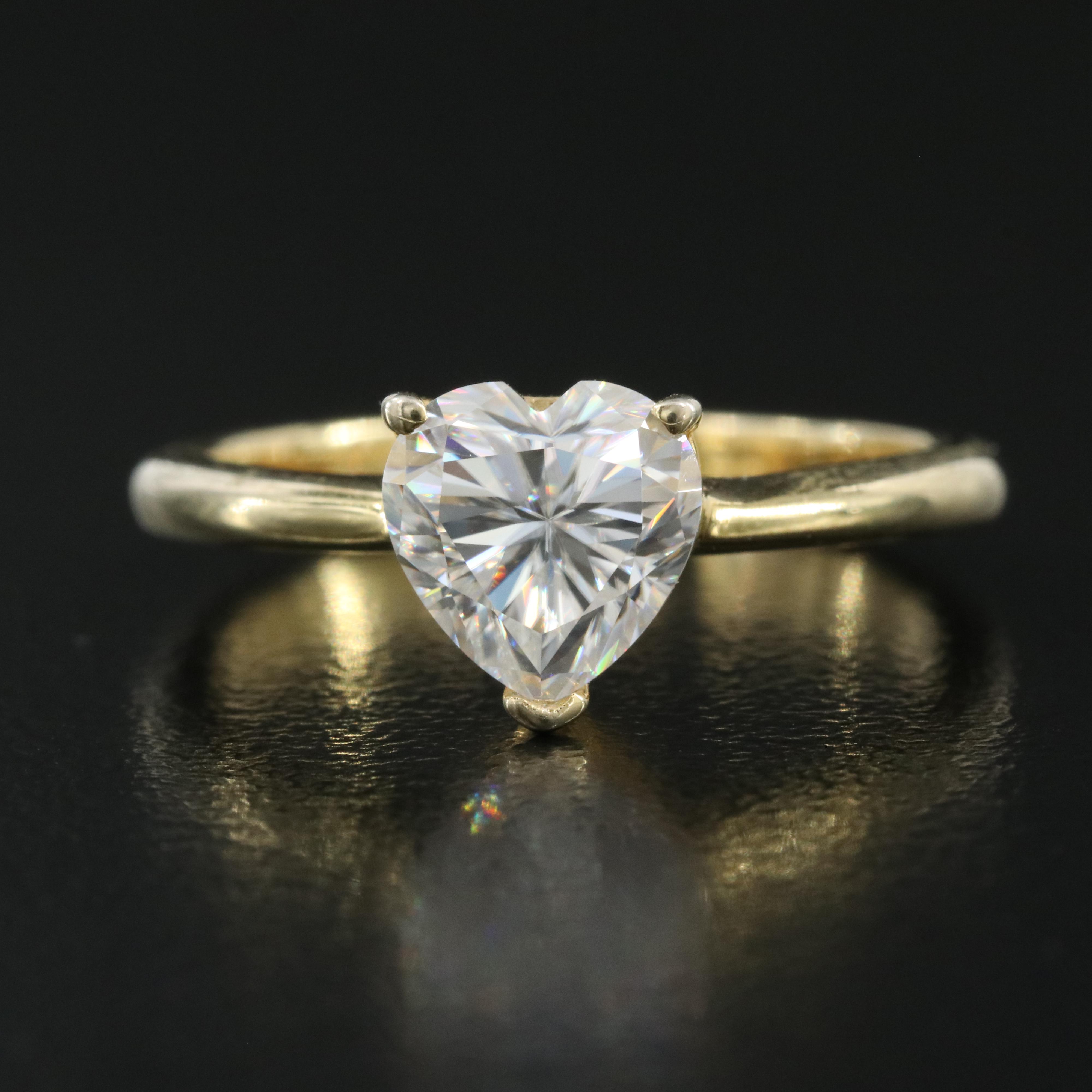 Sterling Moissanite Ring