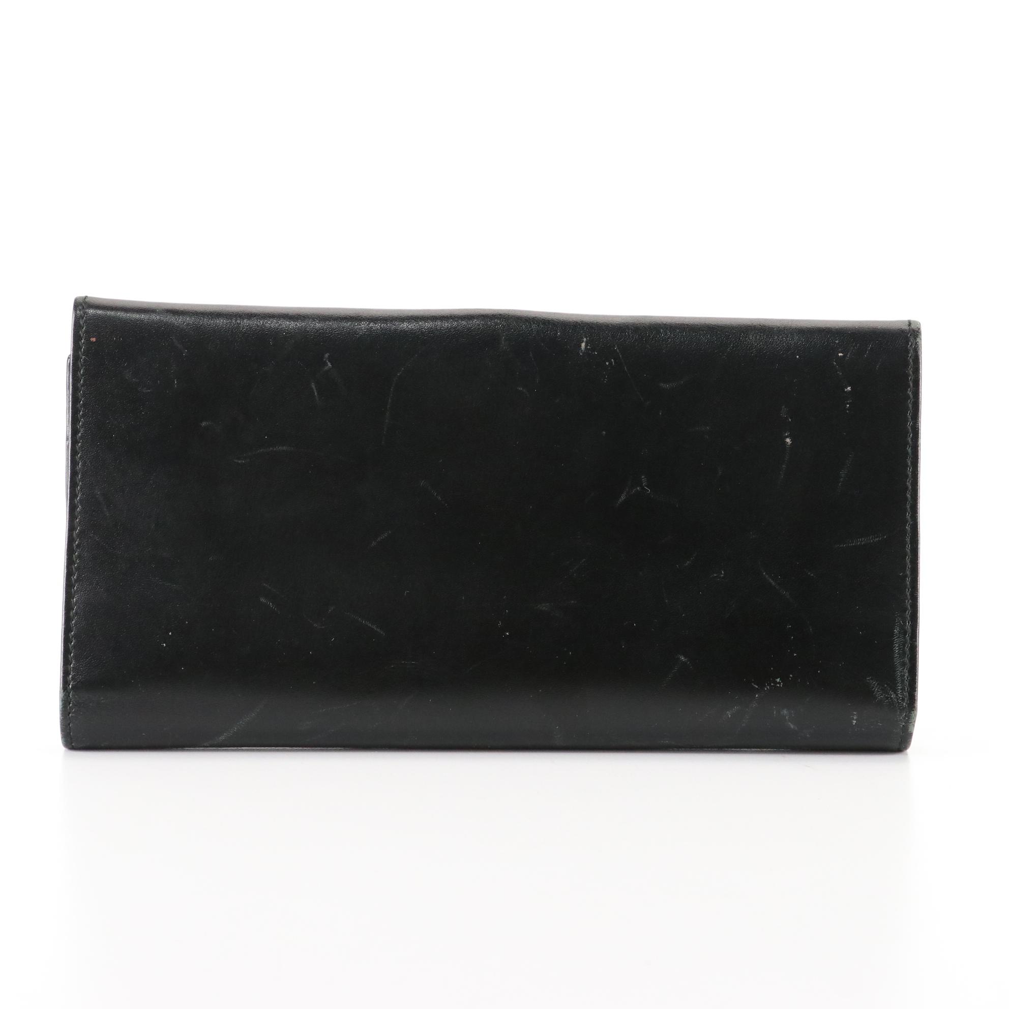 Salvatore Ferragamo Gancini Long Wallet in Smooth Leather