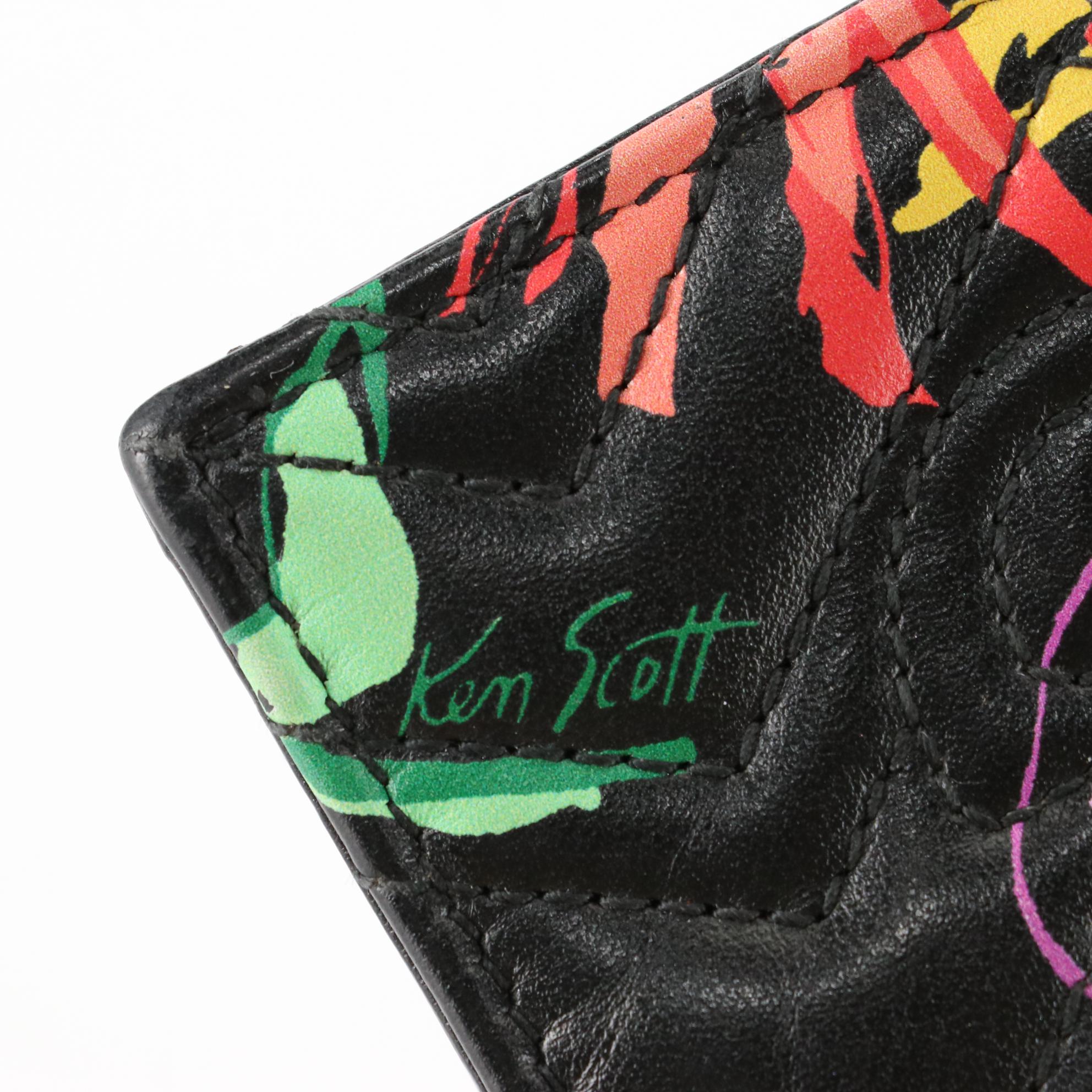 Gucci x Ken Scott GG Marmont Mini Compact Wallet in Printed Leather