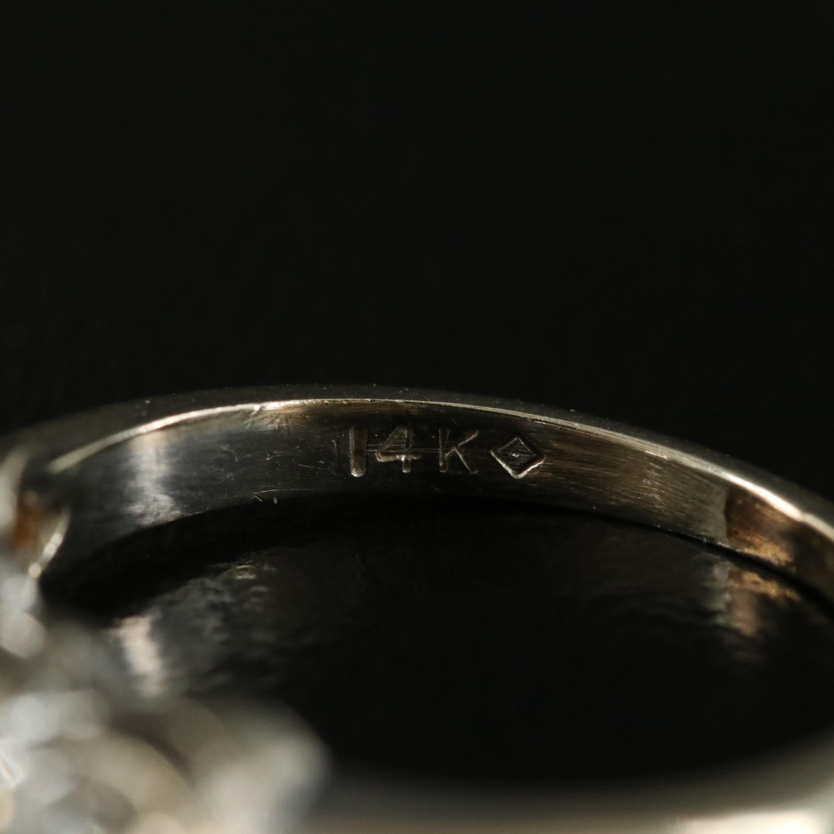 14K 0.88 CTW Diamond Ring