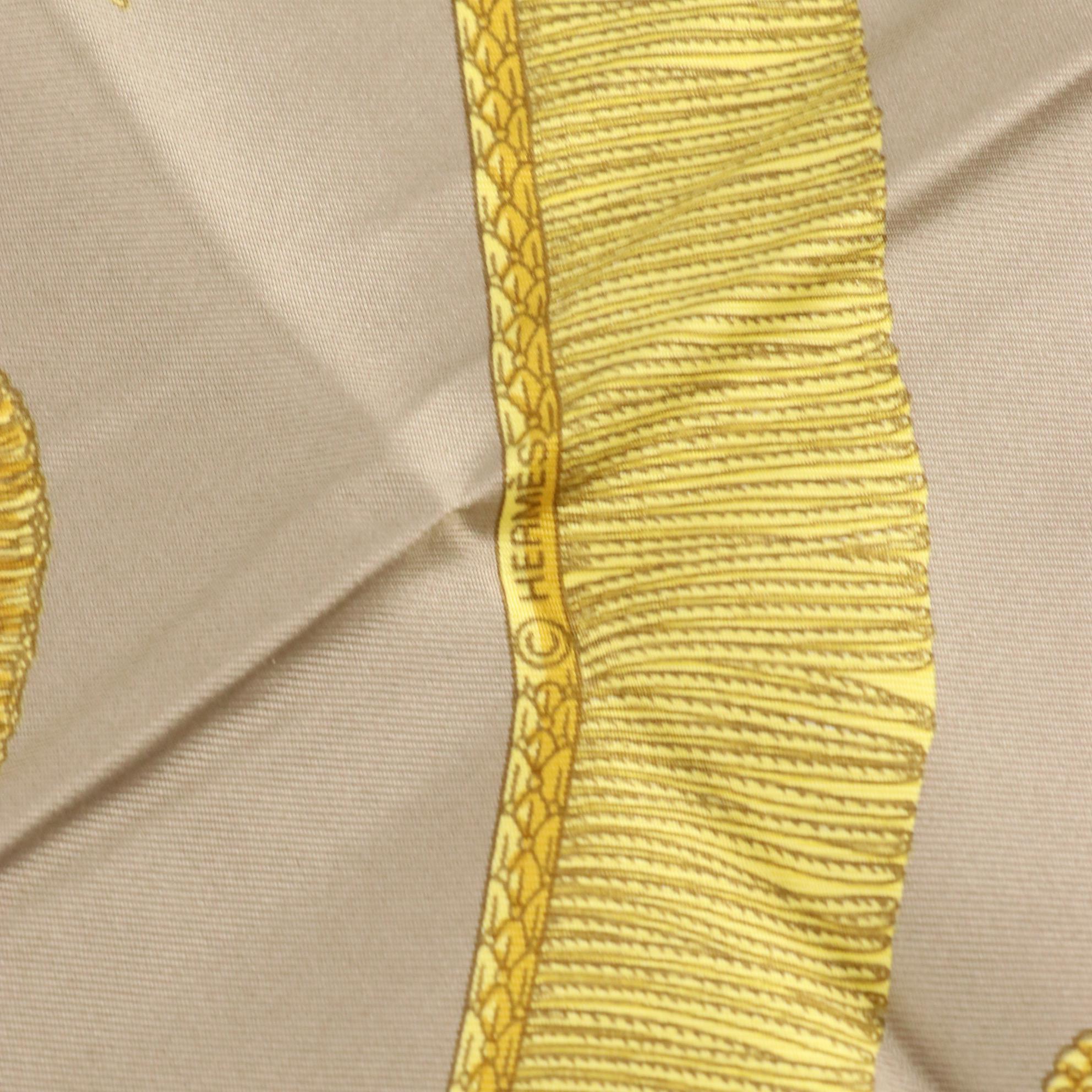 Hermès "Poste et Cavalerie" Scarf 90 in Silk Twill with Sleeve