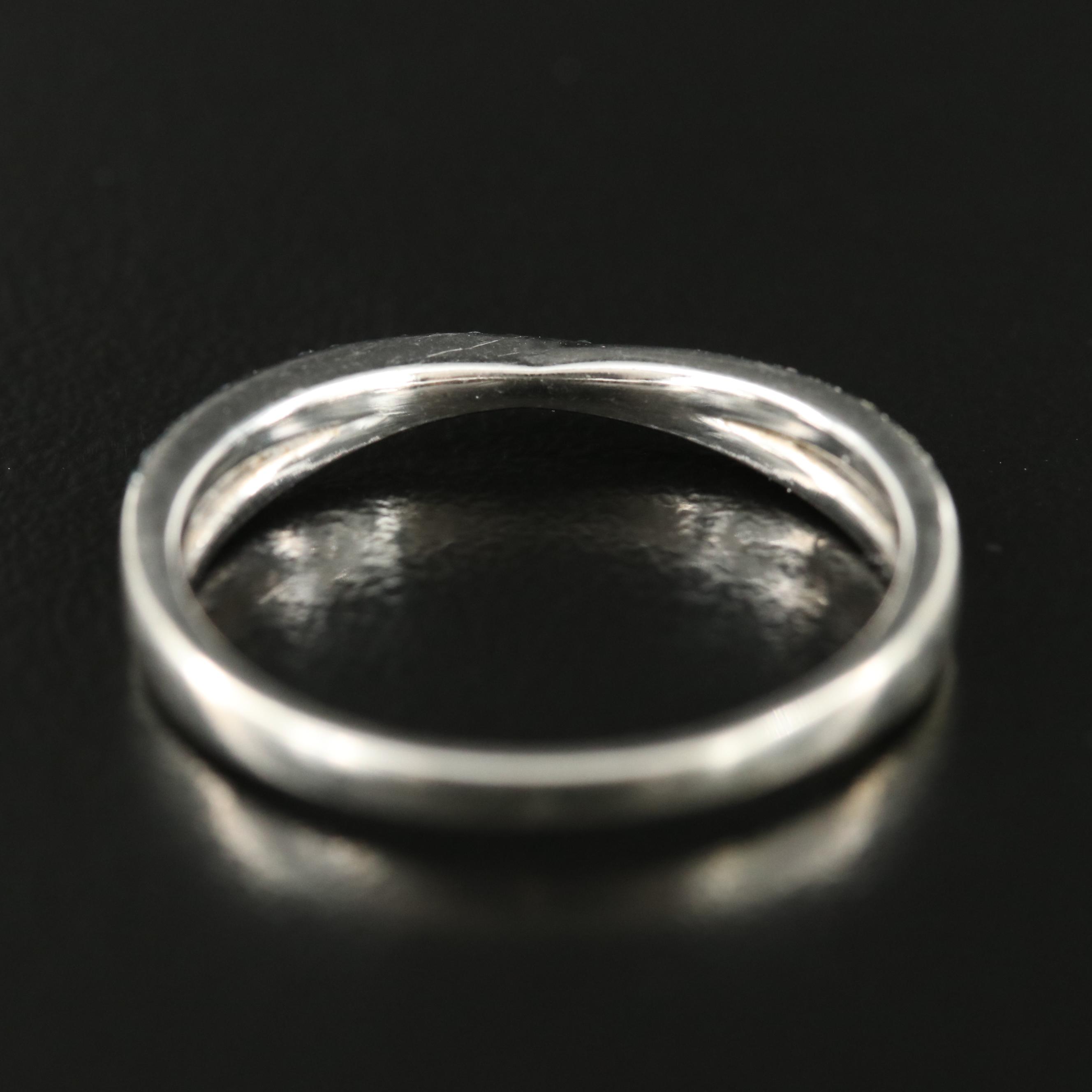 10K 0.19 CTW Diamond Crossover Band