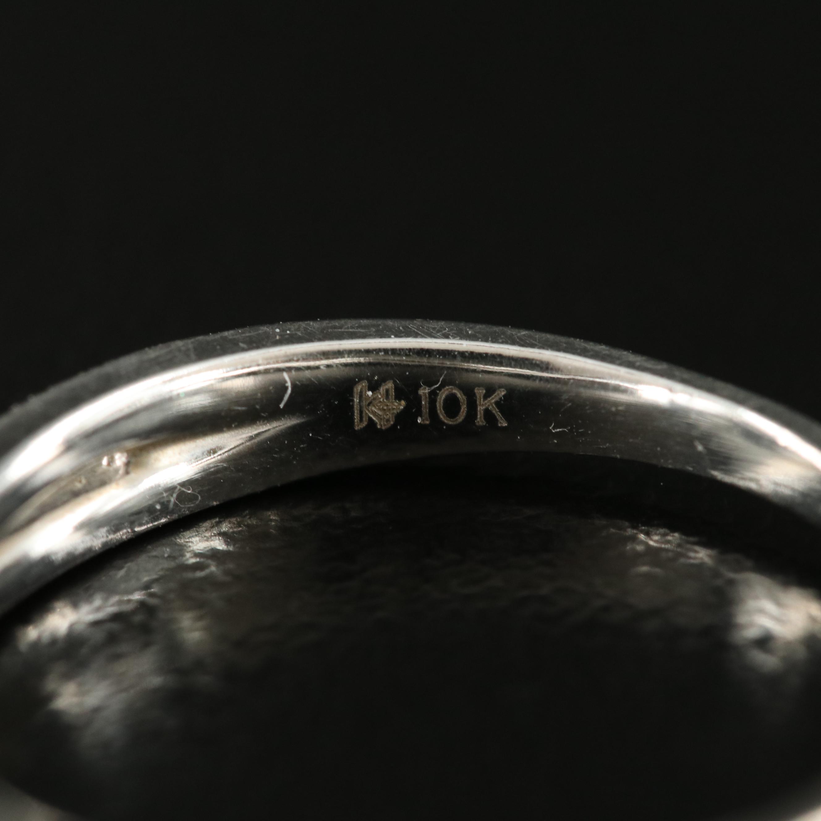 10K 0.19 CTW Diamond Crossover Band