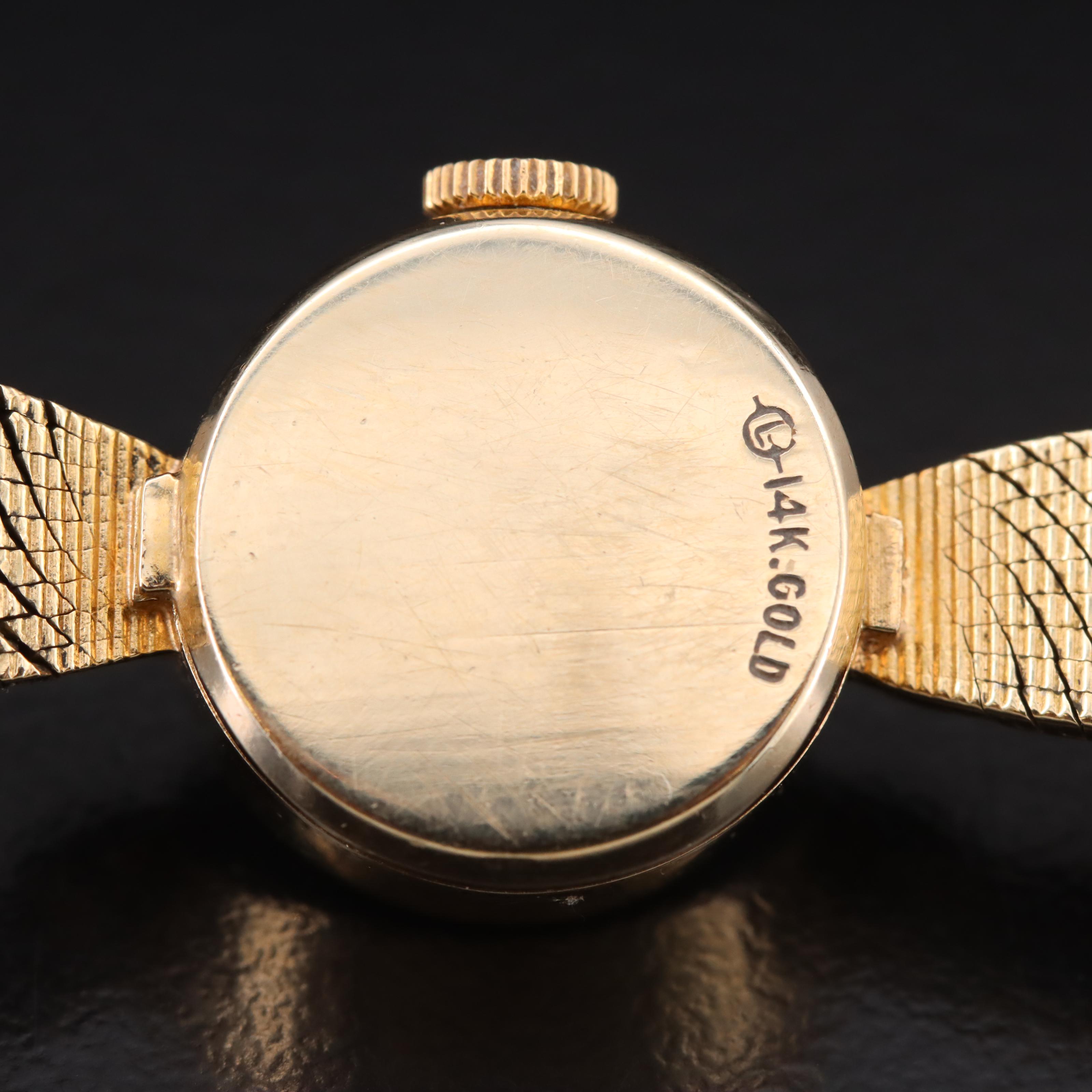 Vintage 14K Rolex Diamond Watch