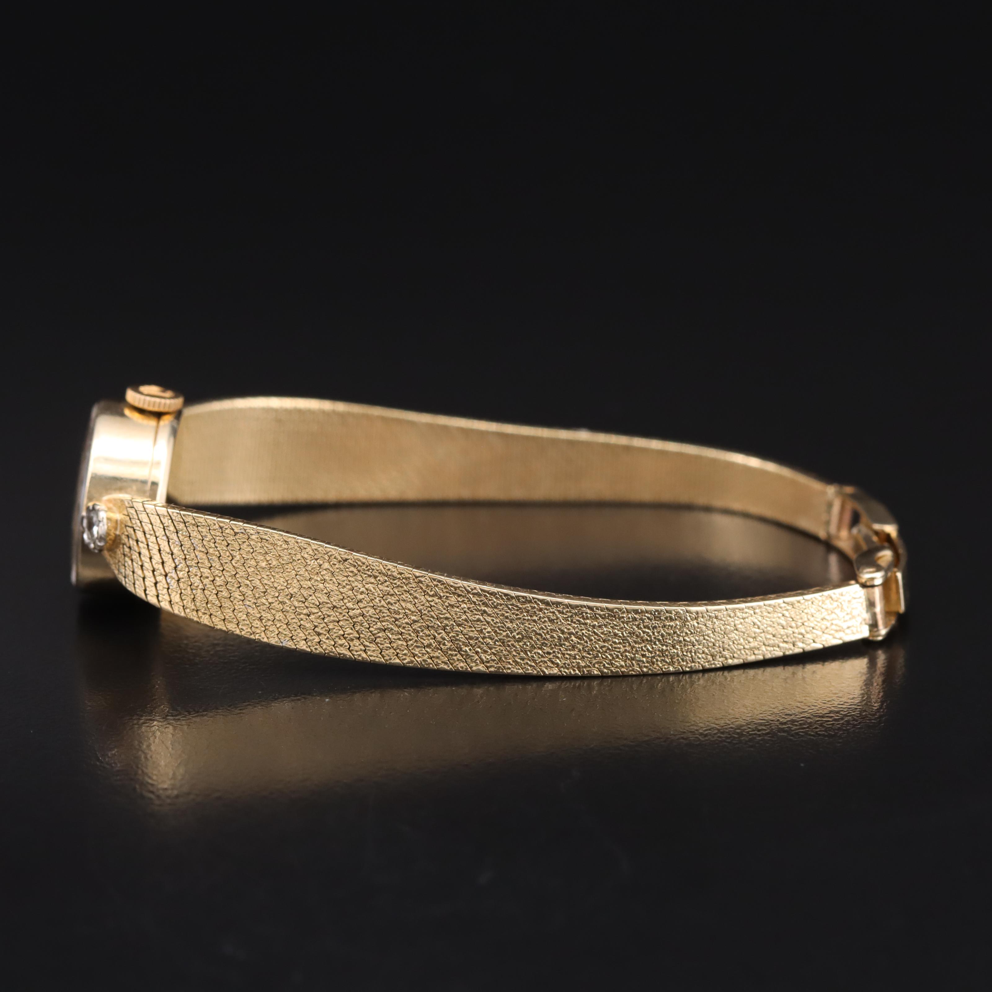 Vintage 14K Rolex Diamond Watch