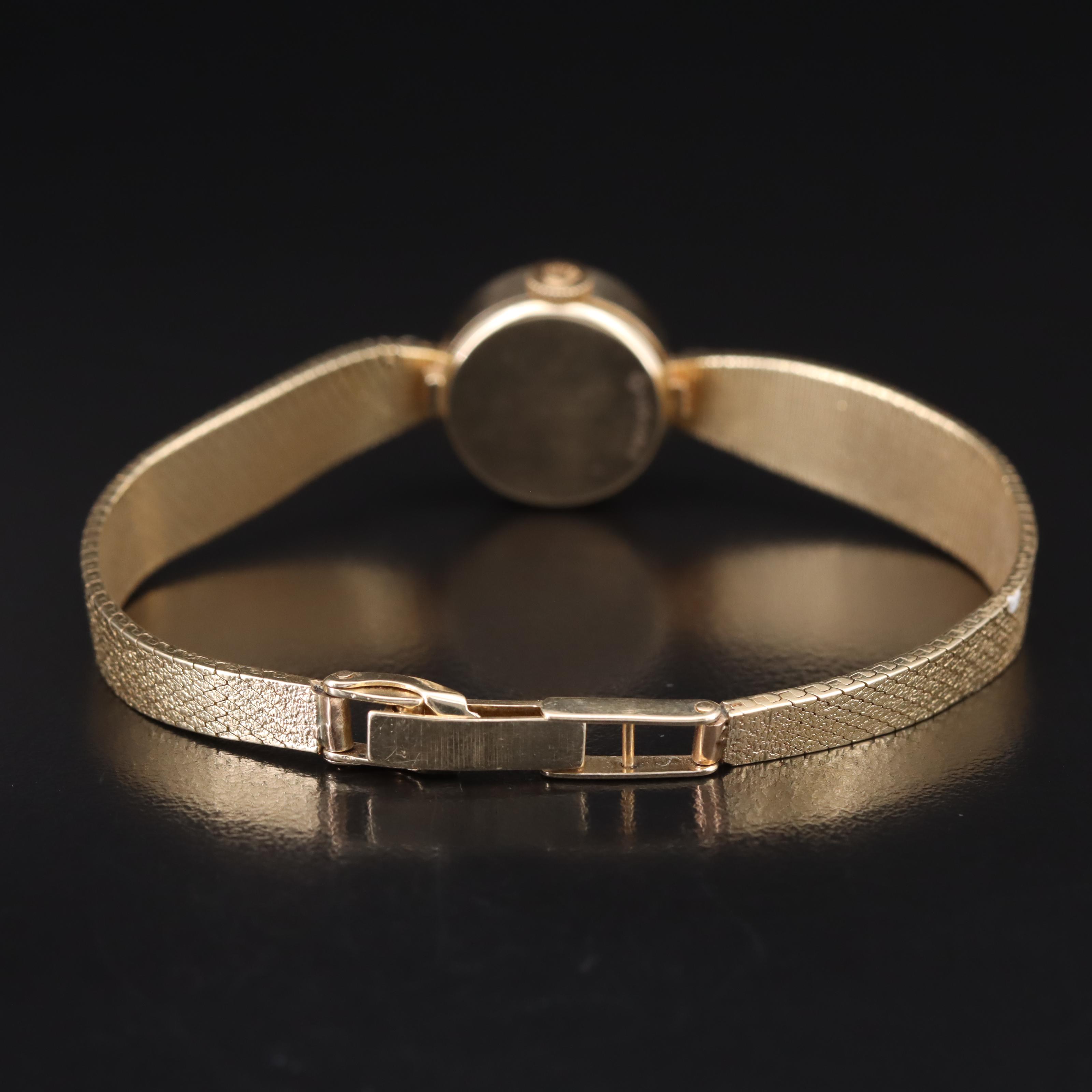 Vintage 14K Rolex Diamond Watch