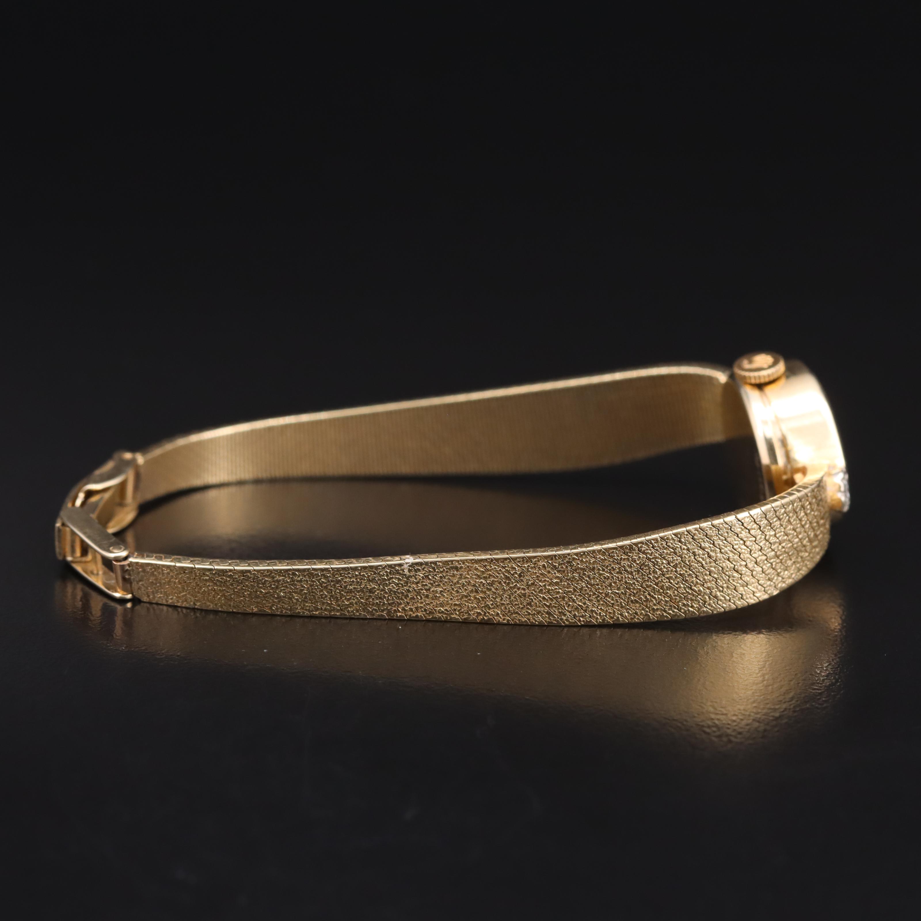 Vintage 14K Rolex Diamond Watch