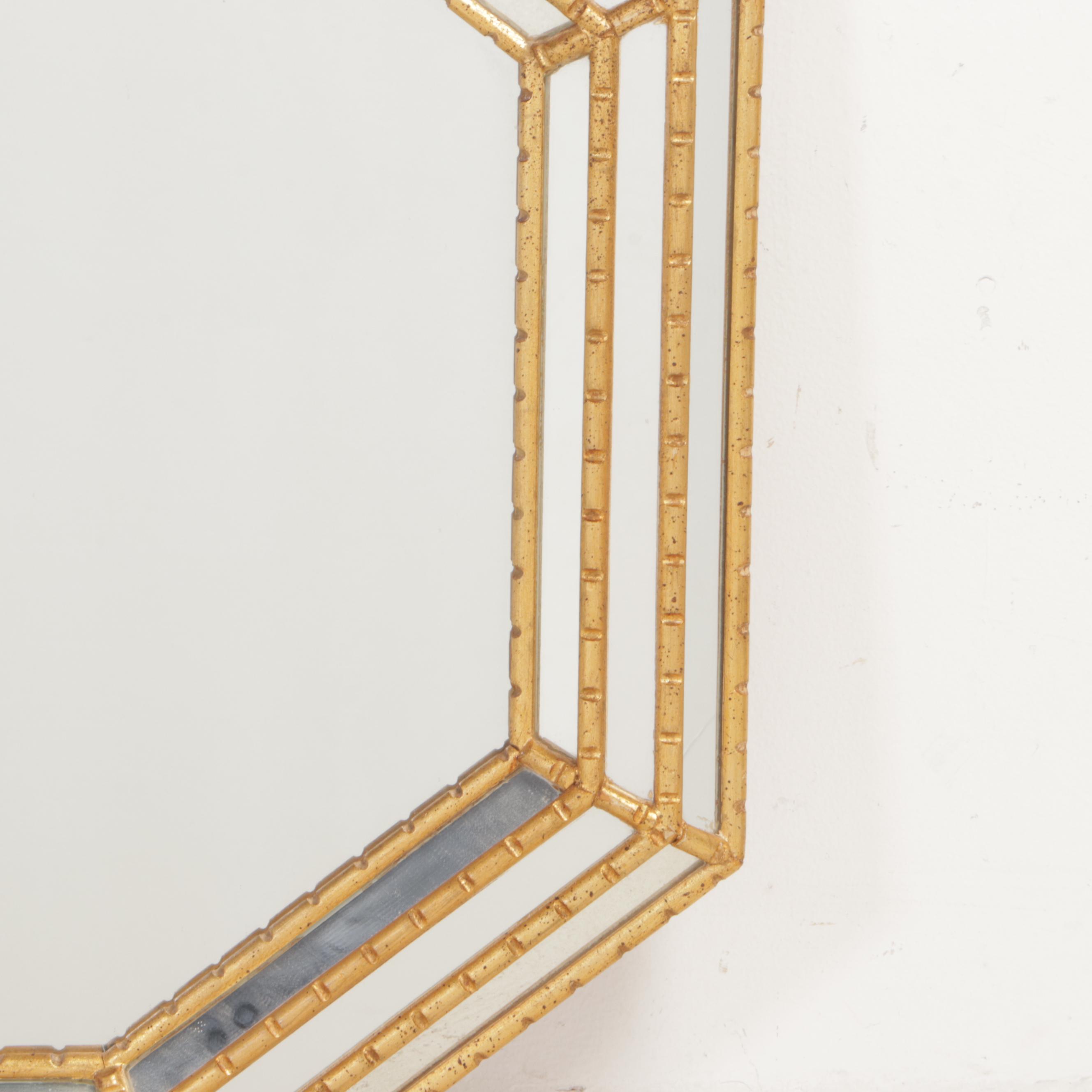 La Barge Octagonal Gilt Wood Mirror
