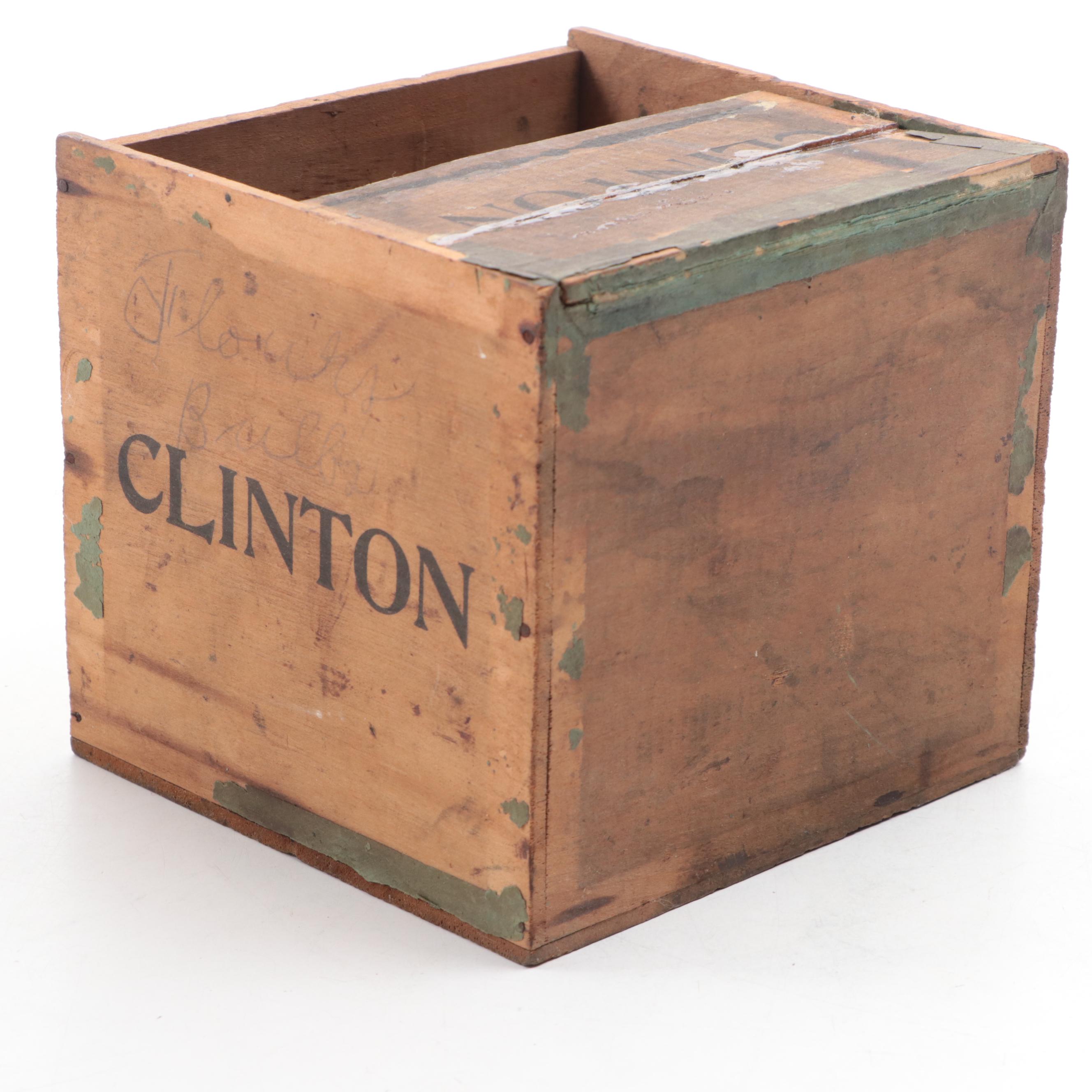 Clinton Cigars Box, Early to Mid 20th Century