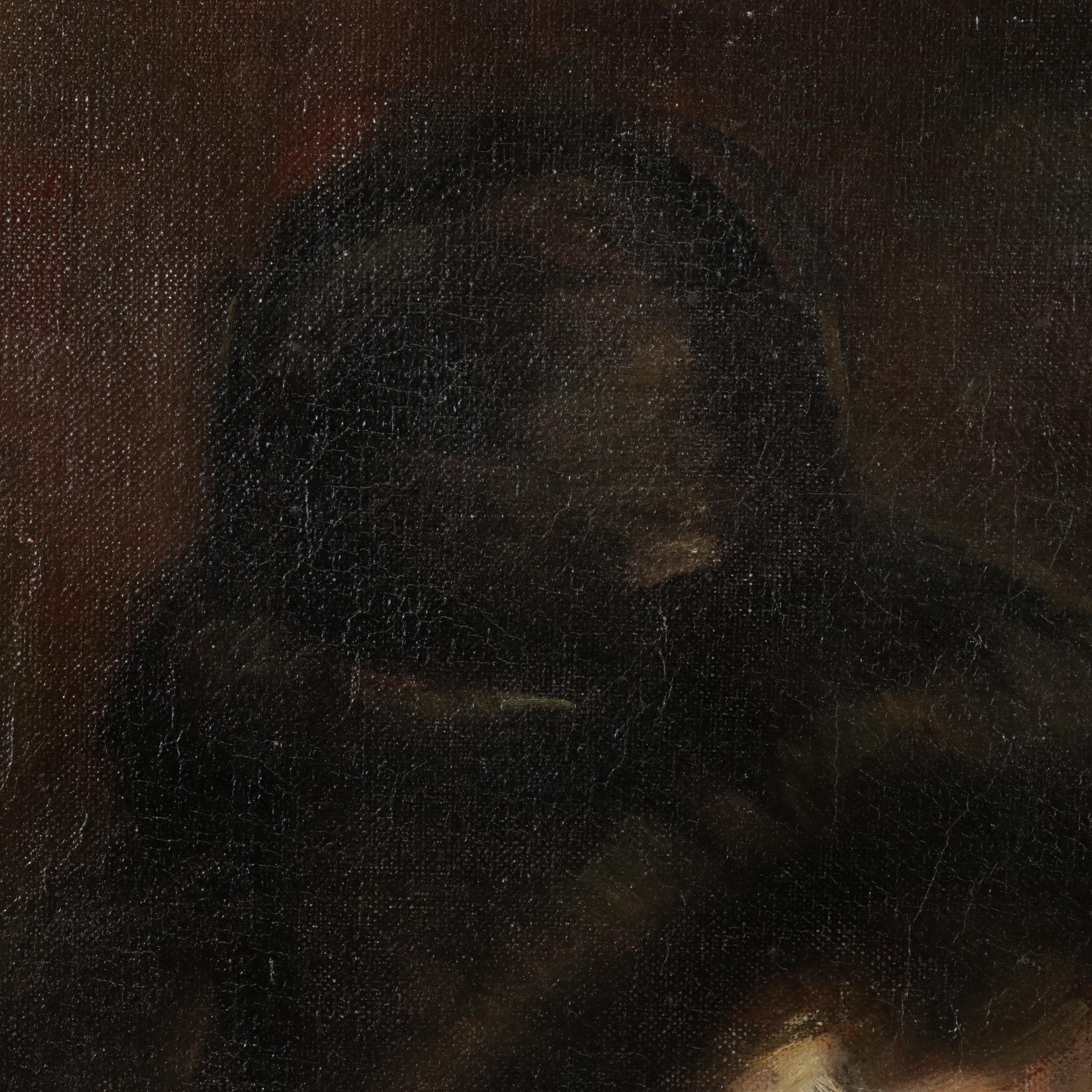 Cornelis Spoor Oil Painting Portrait of European Noble Woman, Circa 1920