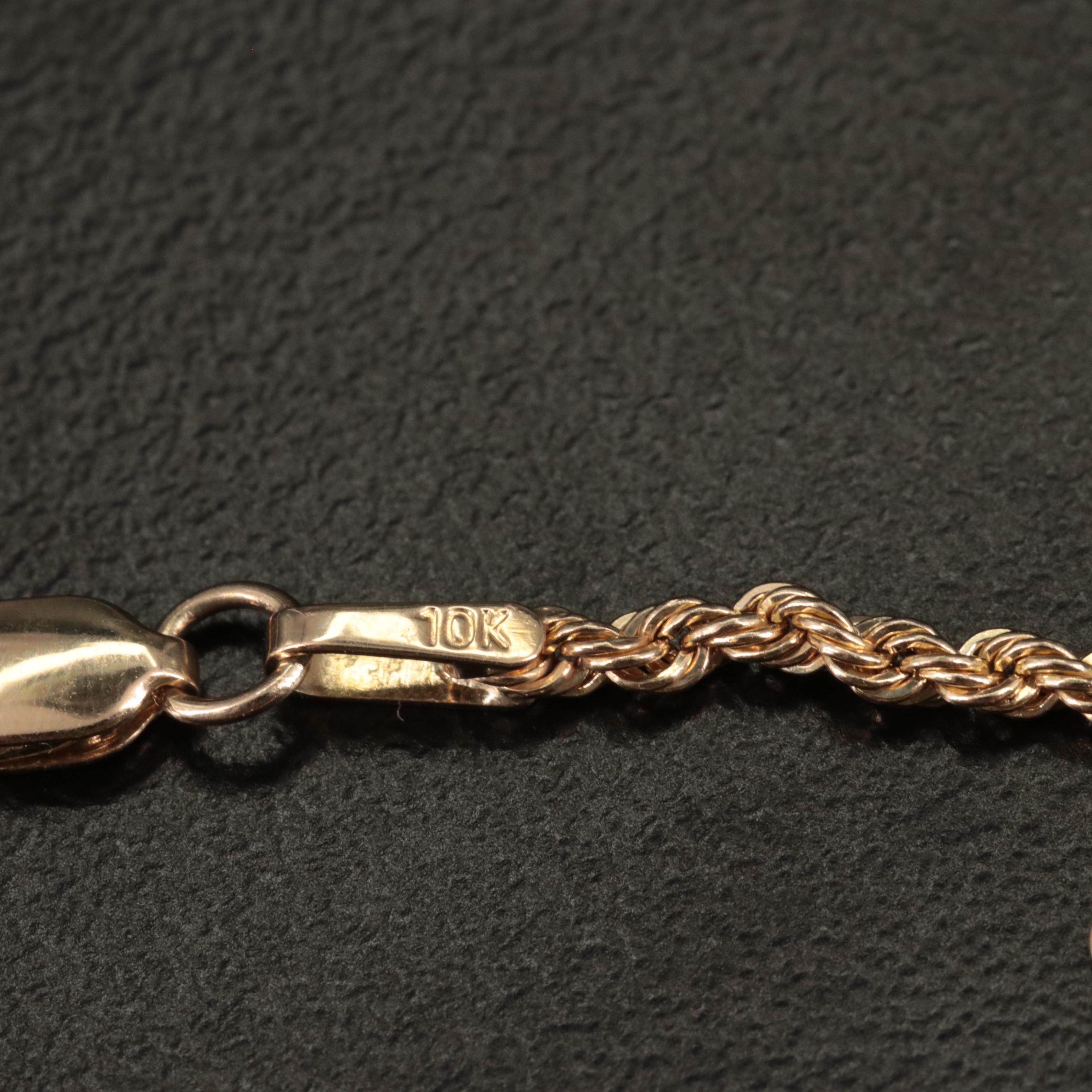 10K Diamond Cut Bead Layered Station Necklace