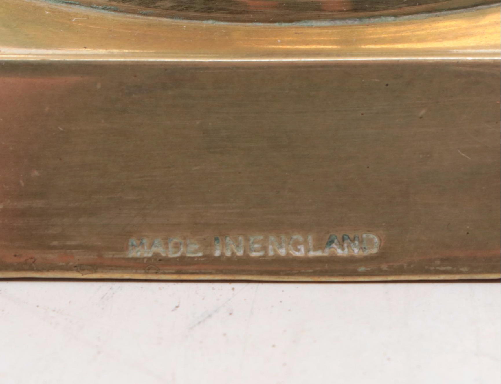 Pair of English Brass Beehive and Diamond Candlesticks, Late 19th Century