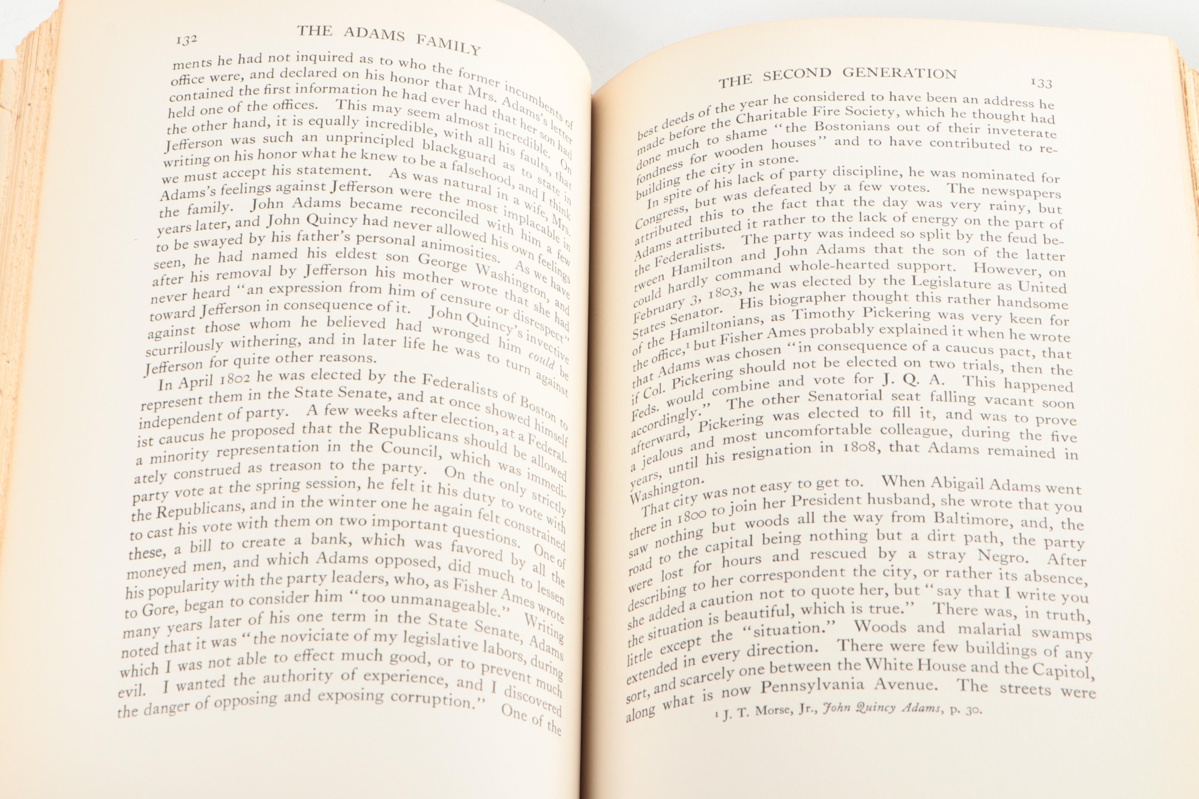 First Edition "The Adams Family" and "The Epic of America" by James T. Adams