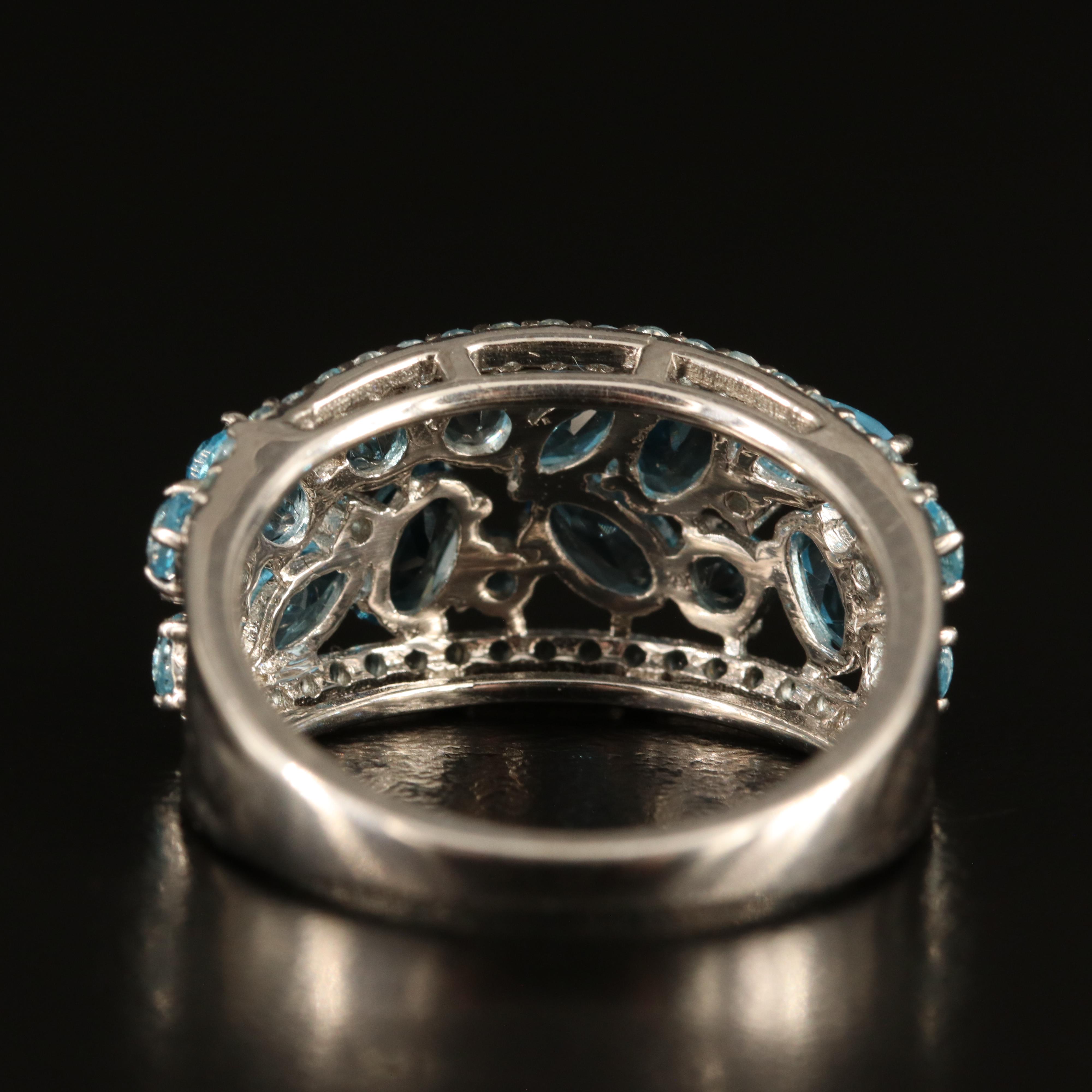 Sterling London and Sky Blue Topaz Band