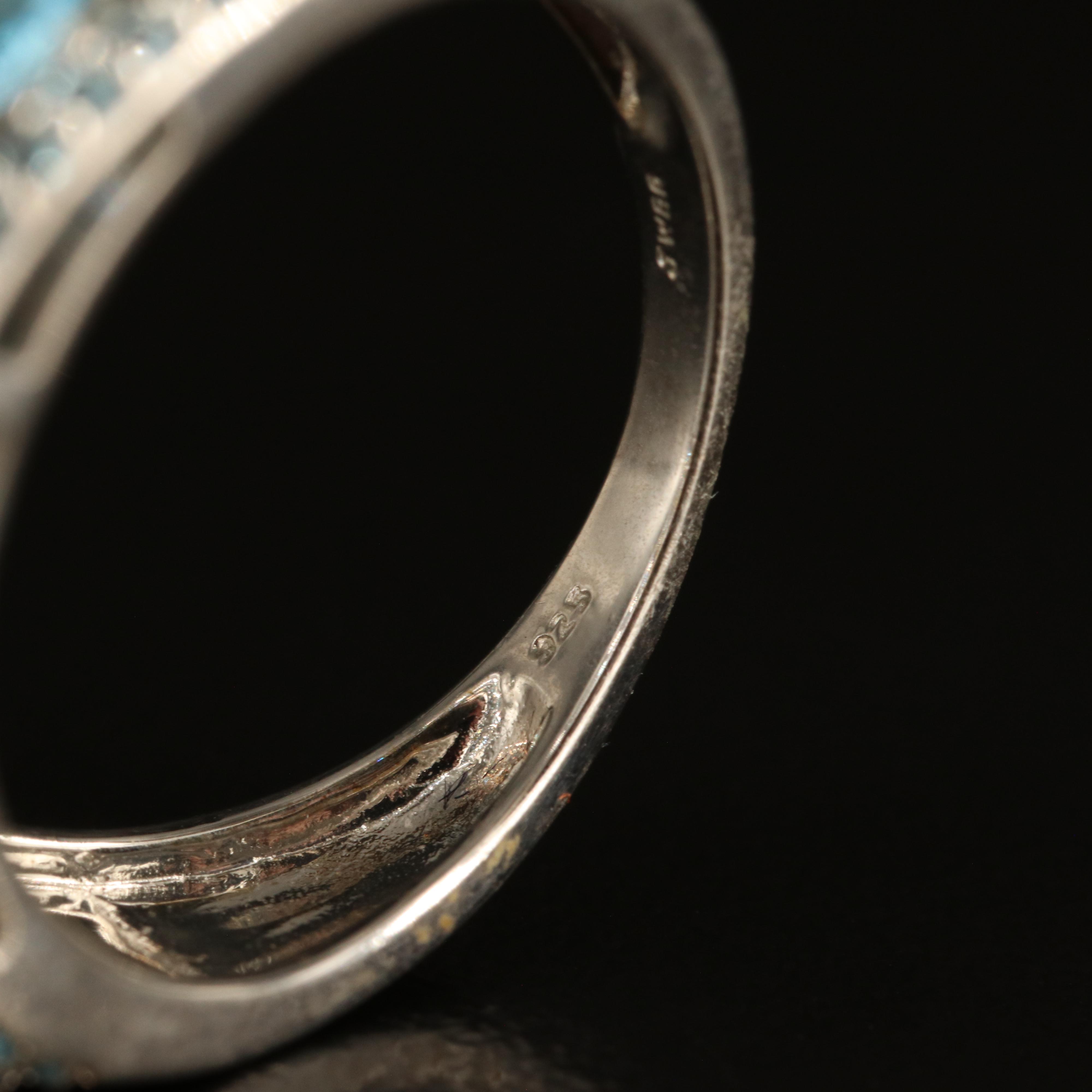 Sterling London and Sky Blue Topaz Band