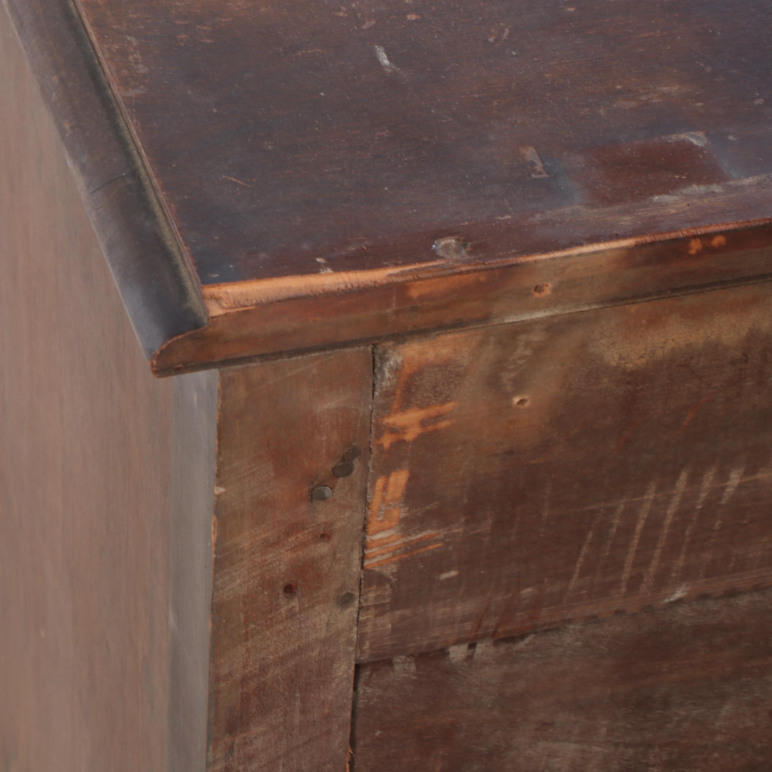 Louis XVI Style Walnut Dresser with Mirror, 1930s