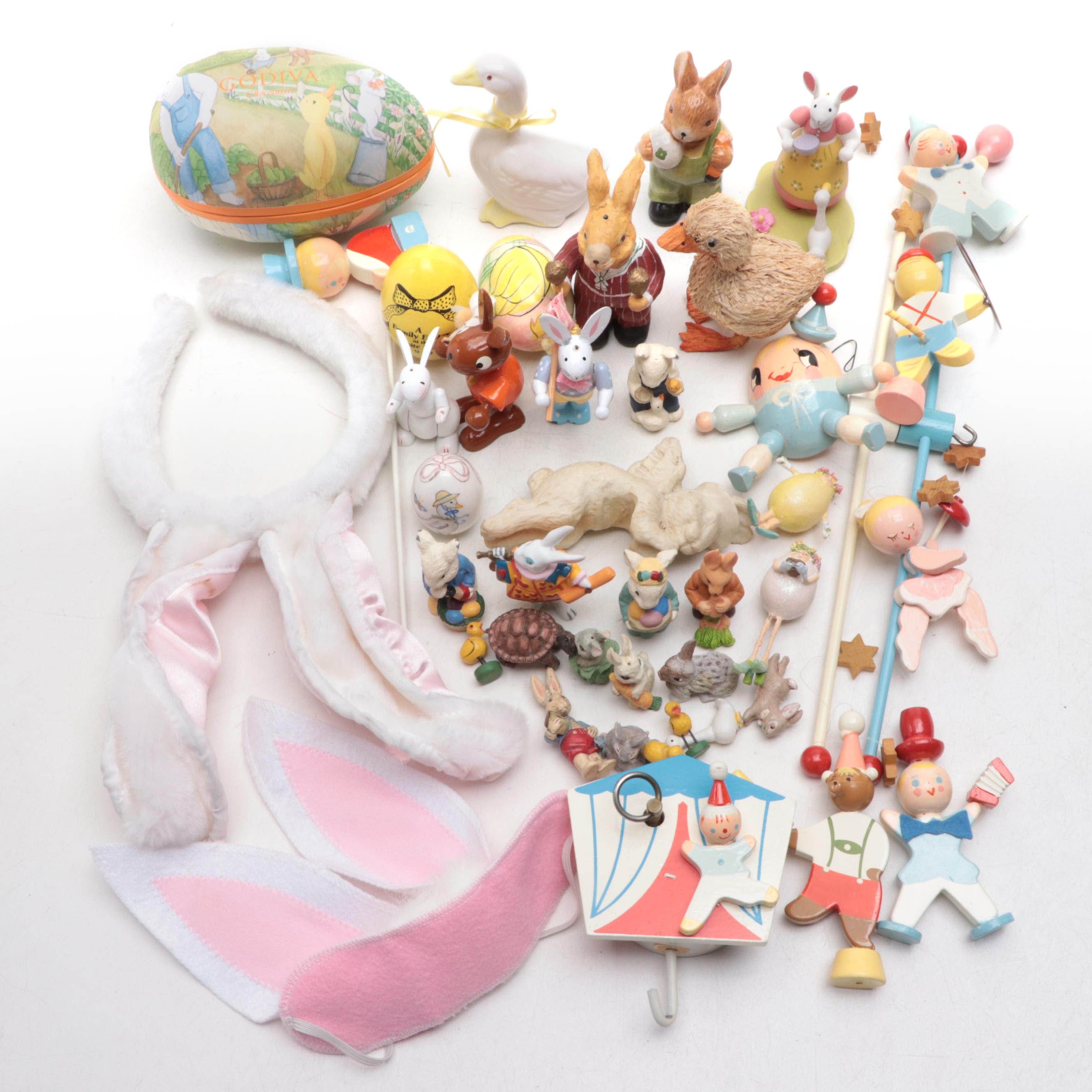 Easter Ornaments With Bunny Ears Headband and More