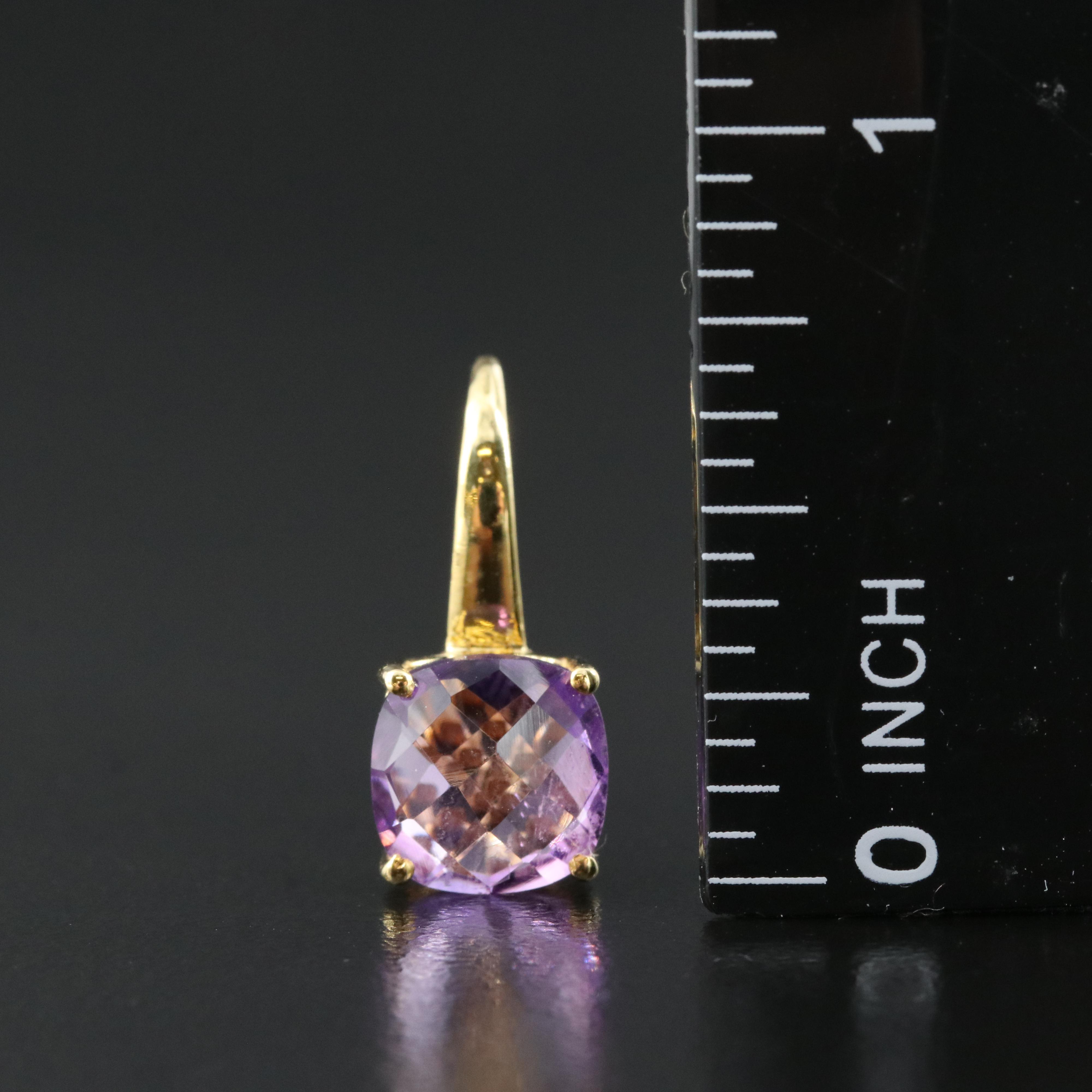 Sterling Amethyst Earrings