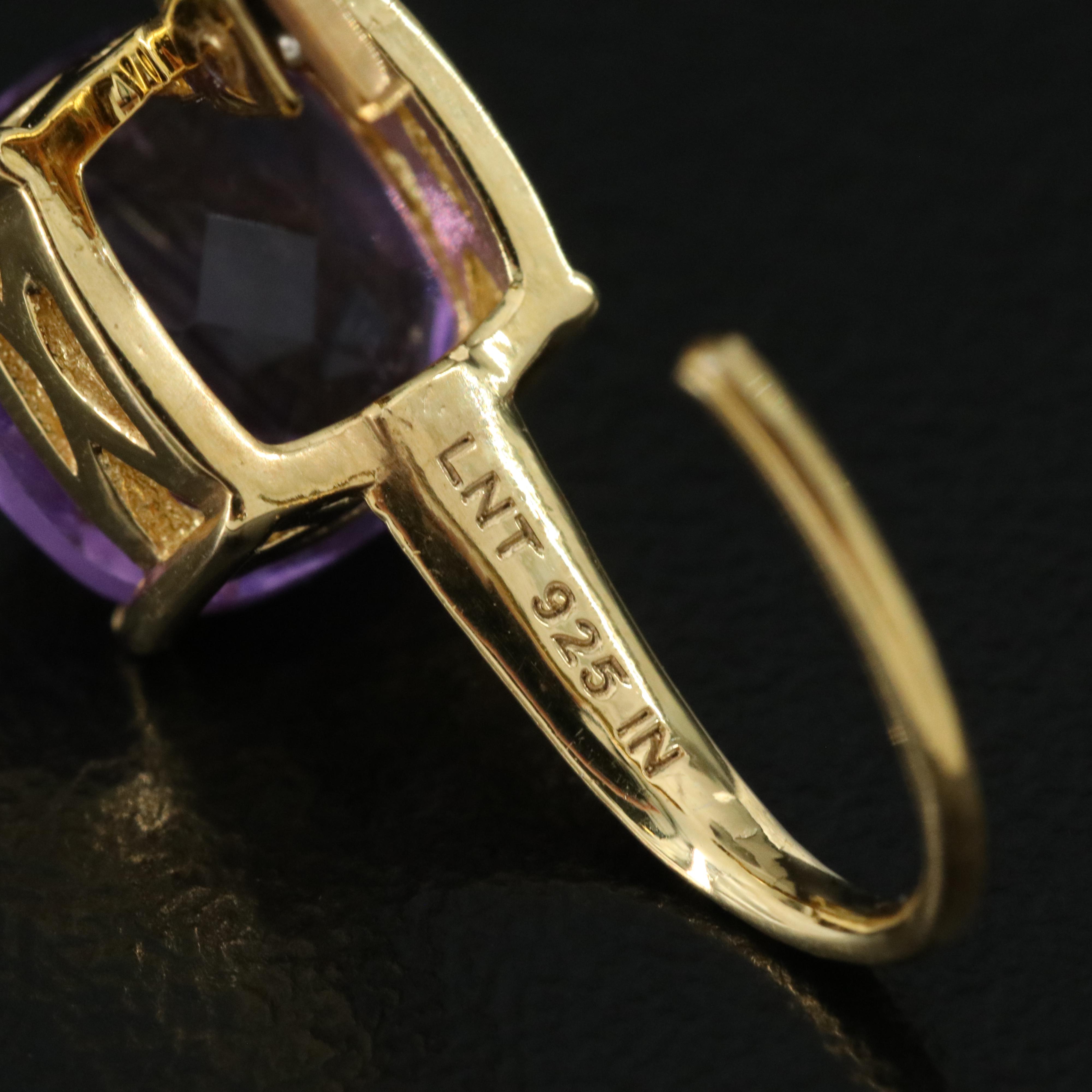 Sterling Amethyst Earrings